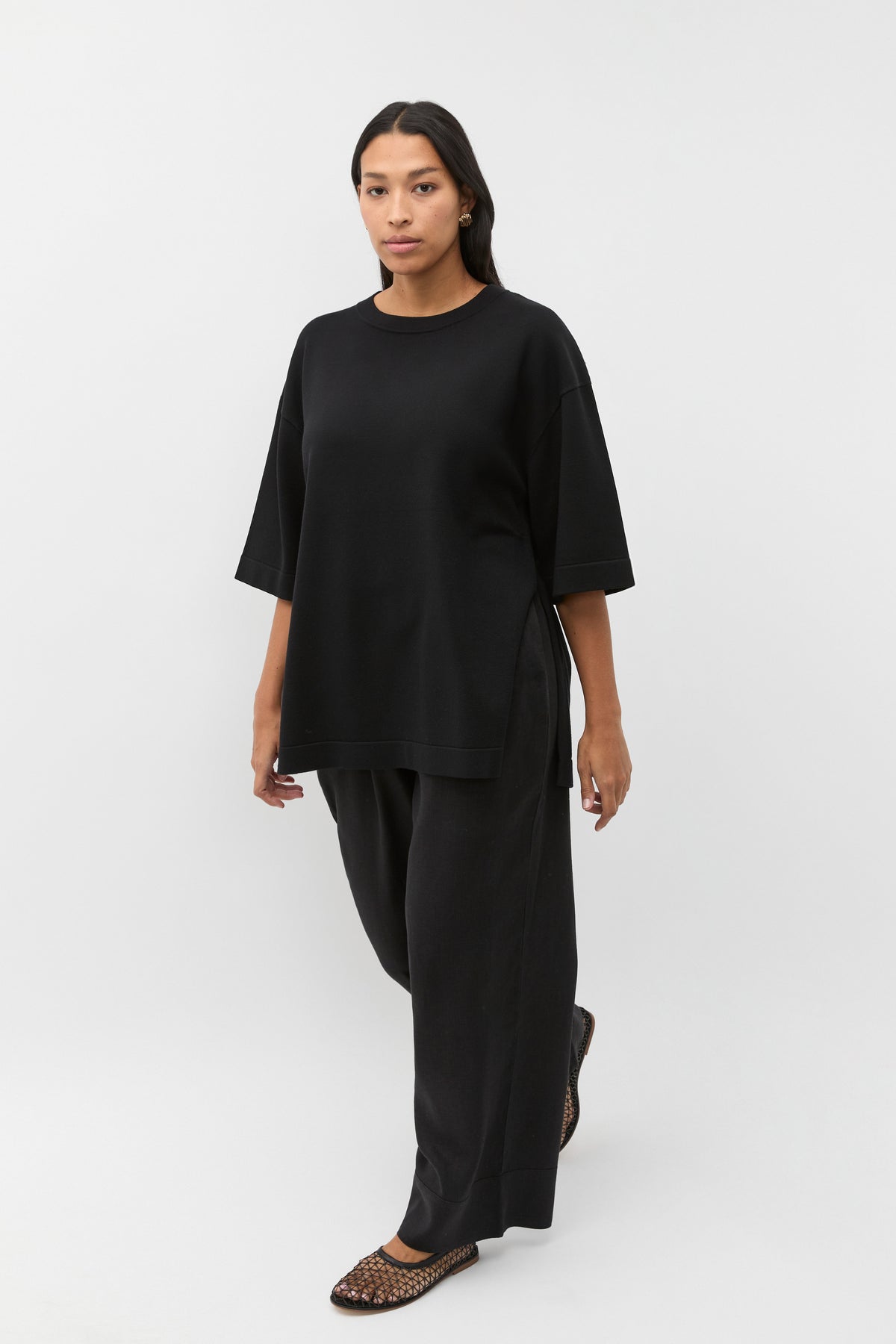 Oversized Side Split Knit