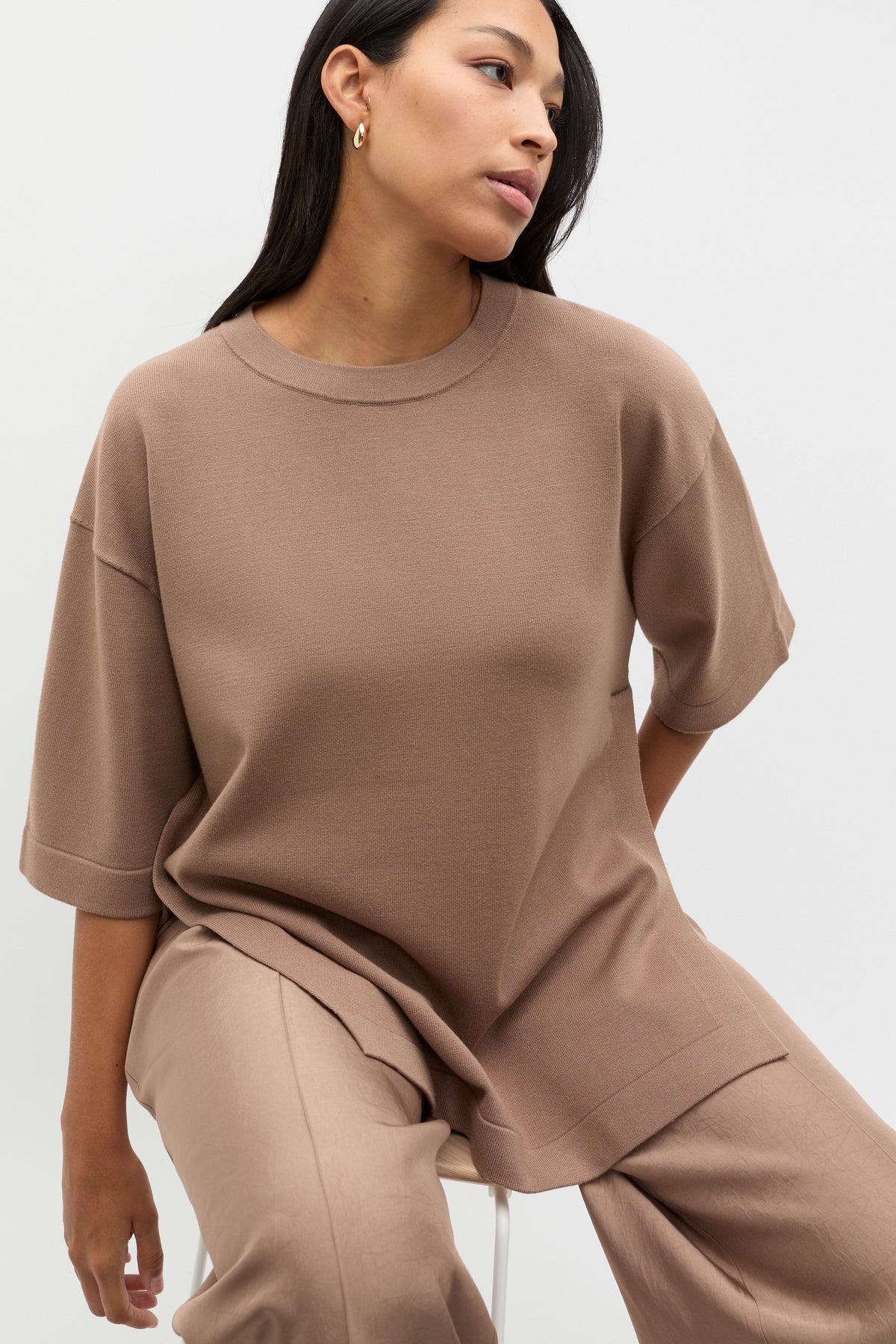 Oversized Side Split Knit