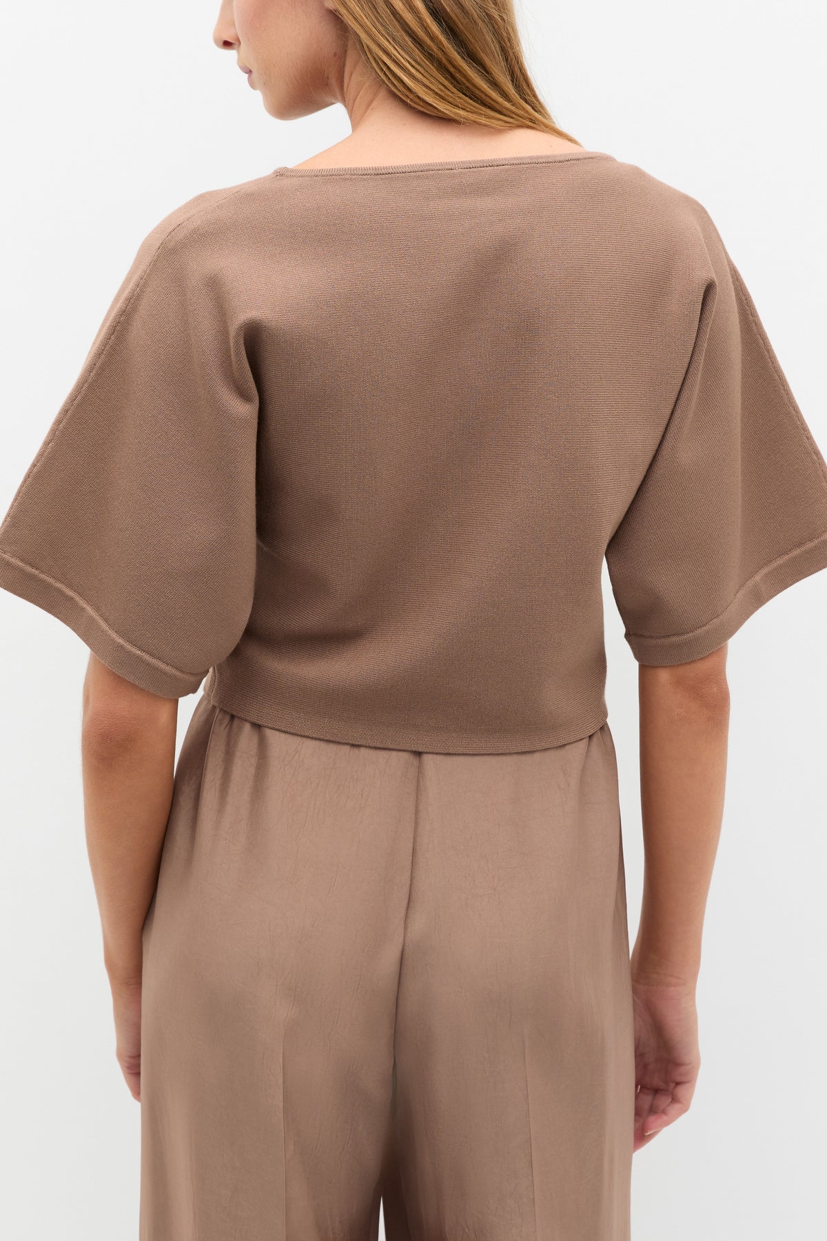 Compact Crepe Knit Top