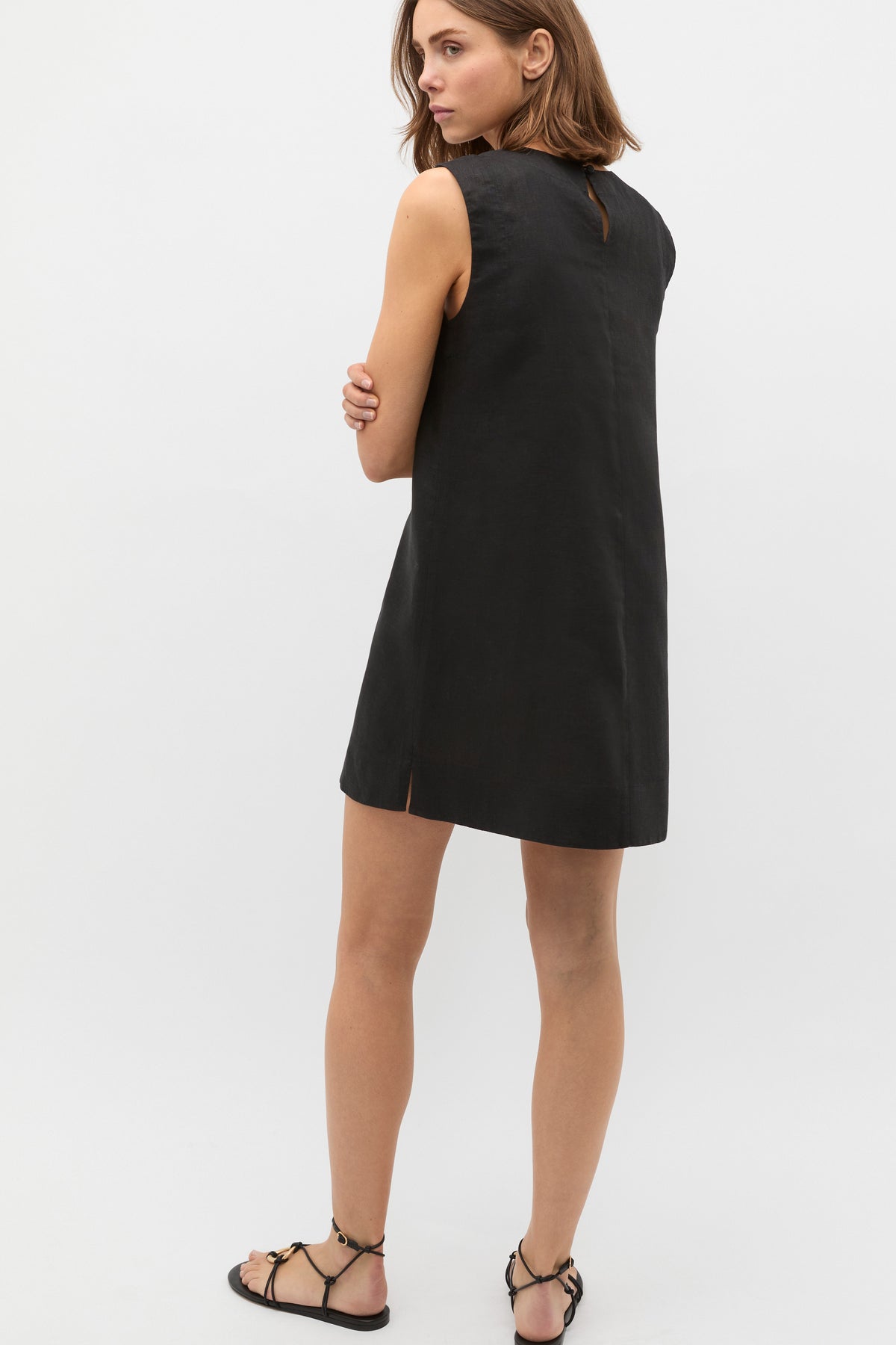 Linen A Line Mini Dress