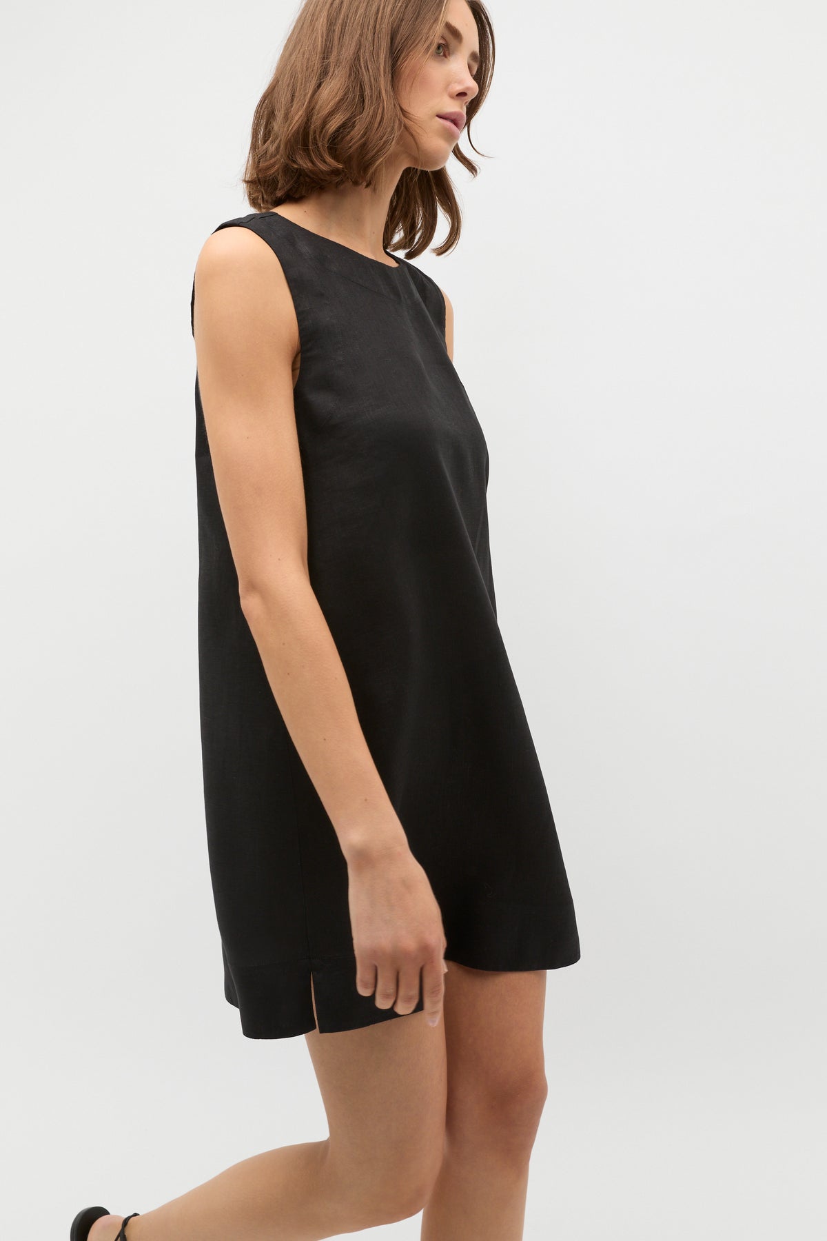 Linen A Line Mini Dress