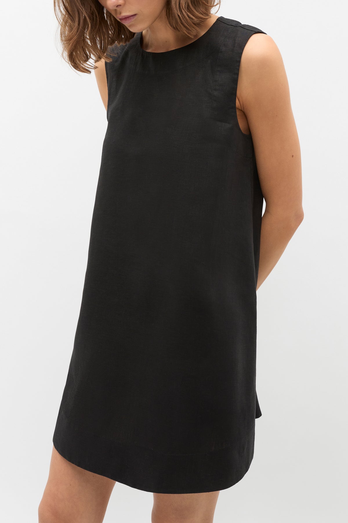 Linen A Line Mini Dress