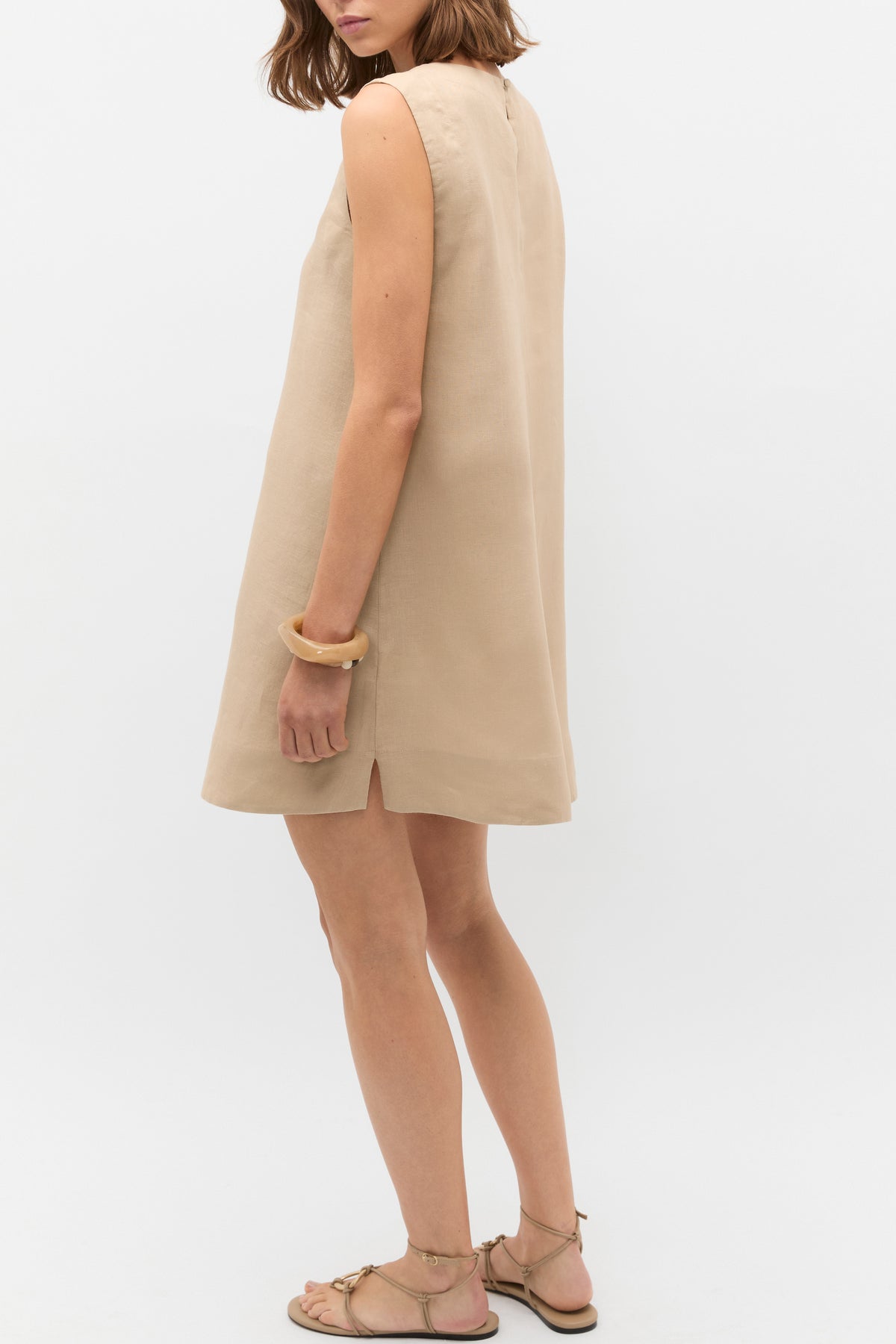 Linen A Line Mini Dress