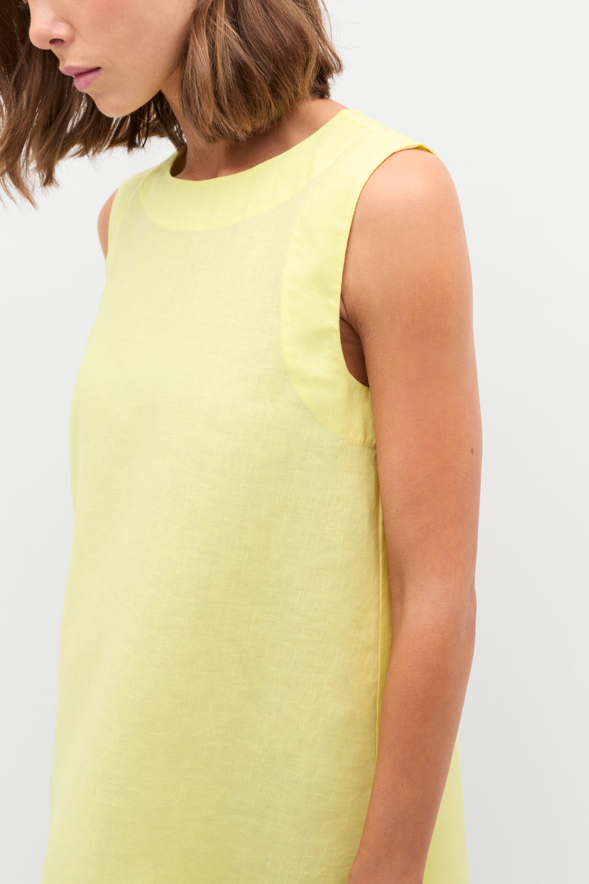Linen A Line Mini Dress