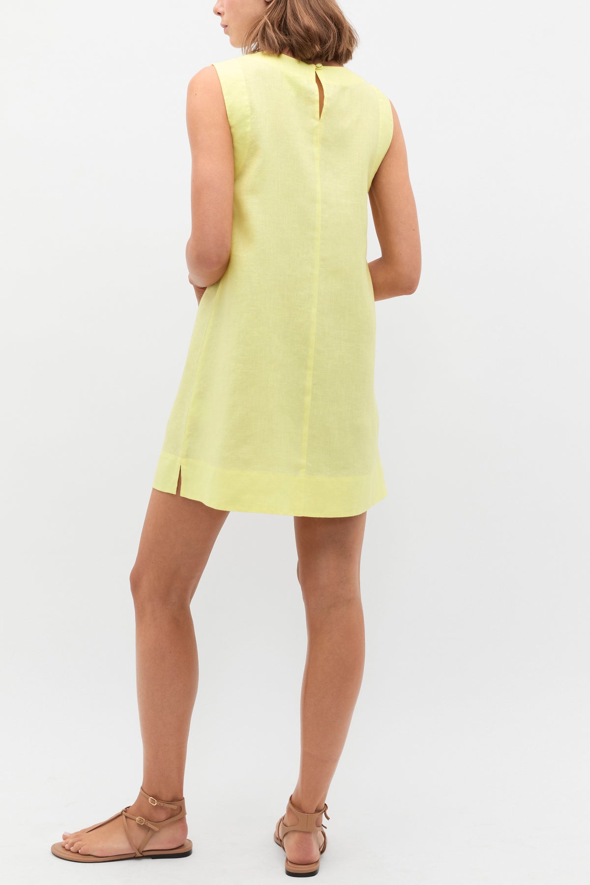 Linen A Line Mini Dress