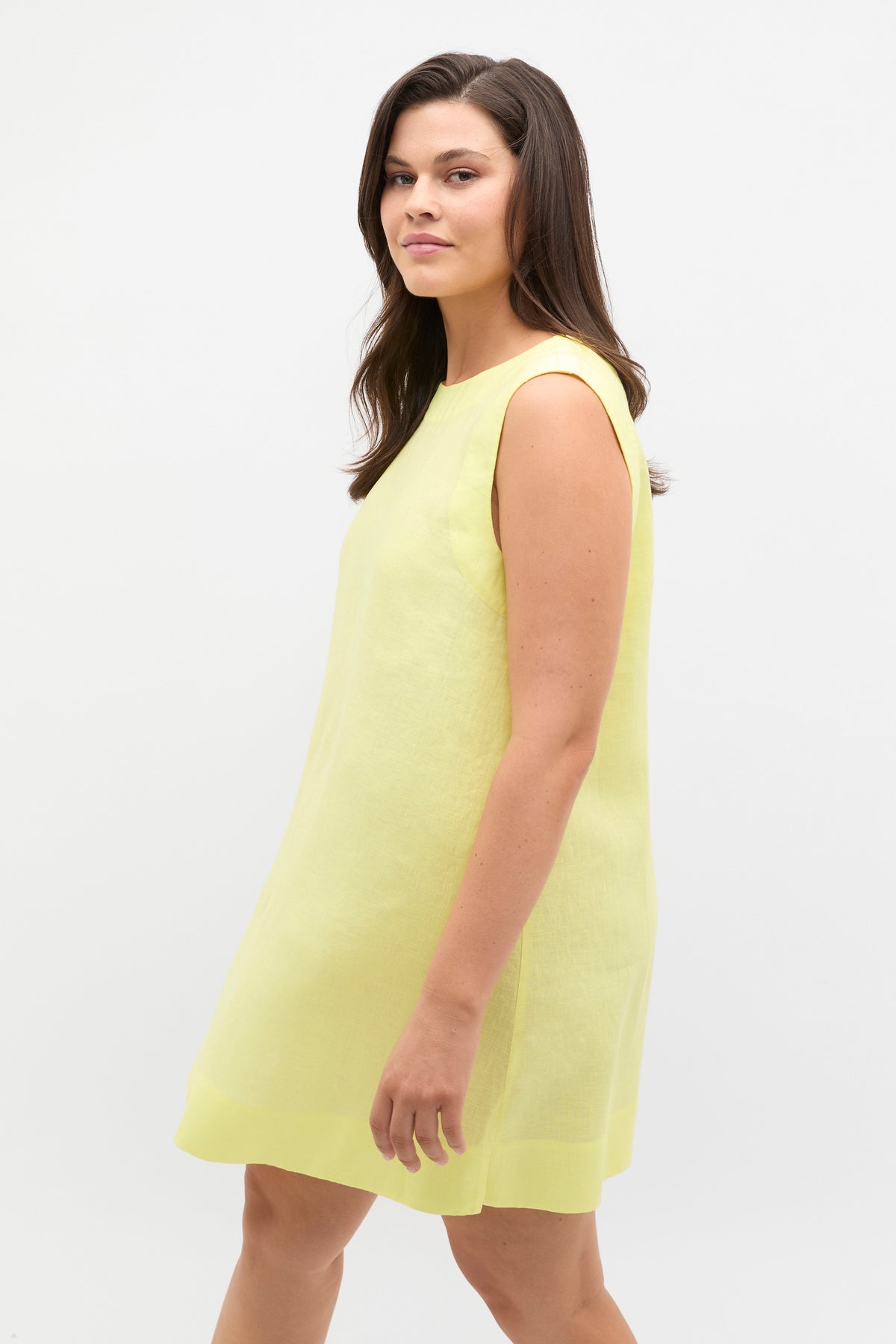 Linen A Line Mini Dress
