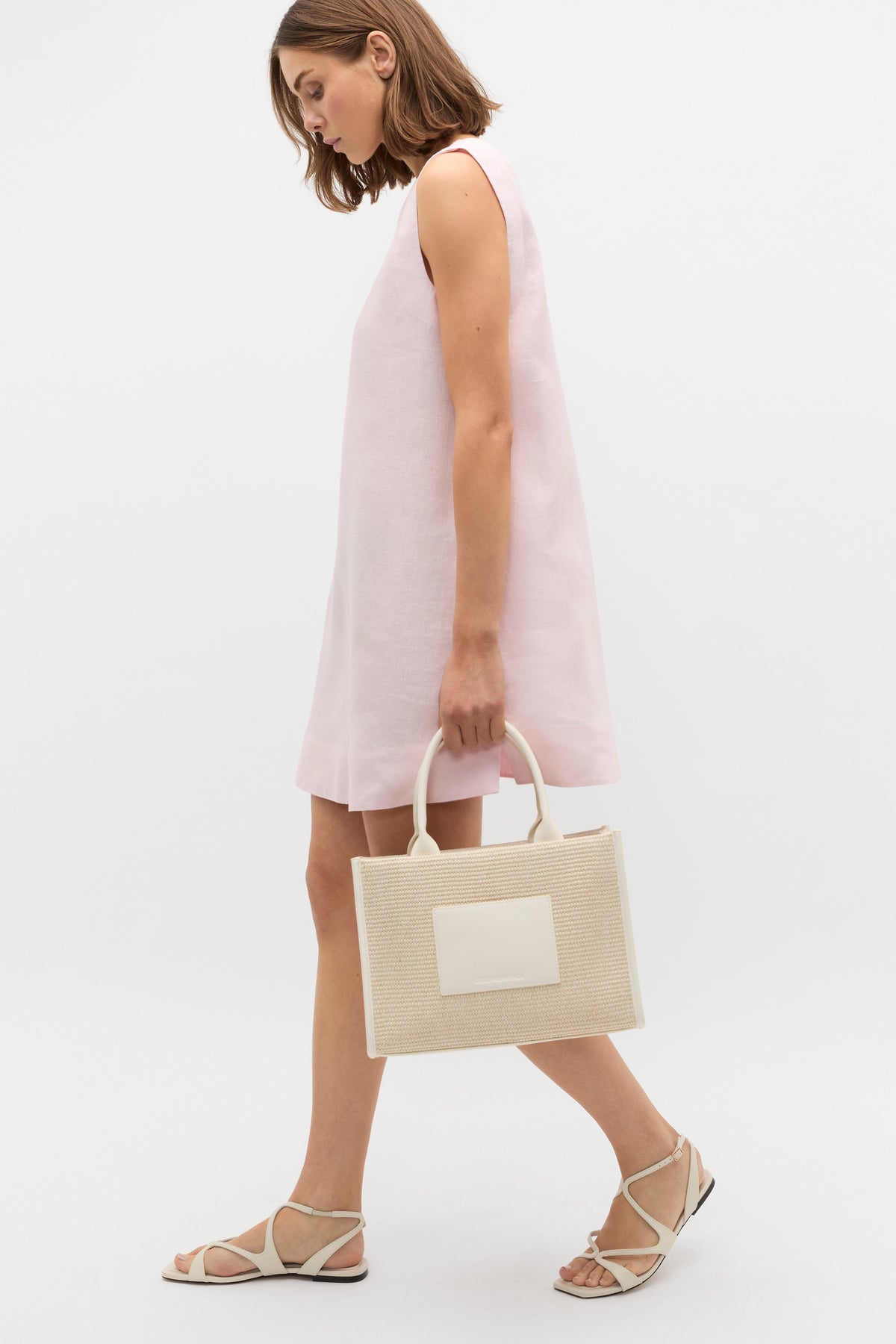 Linen A Line Mini Dress