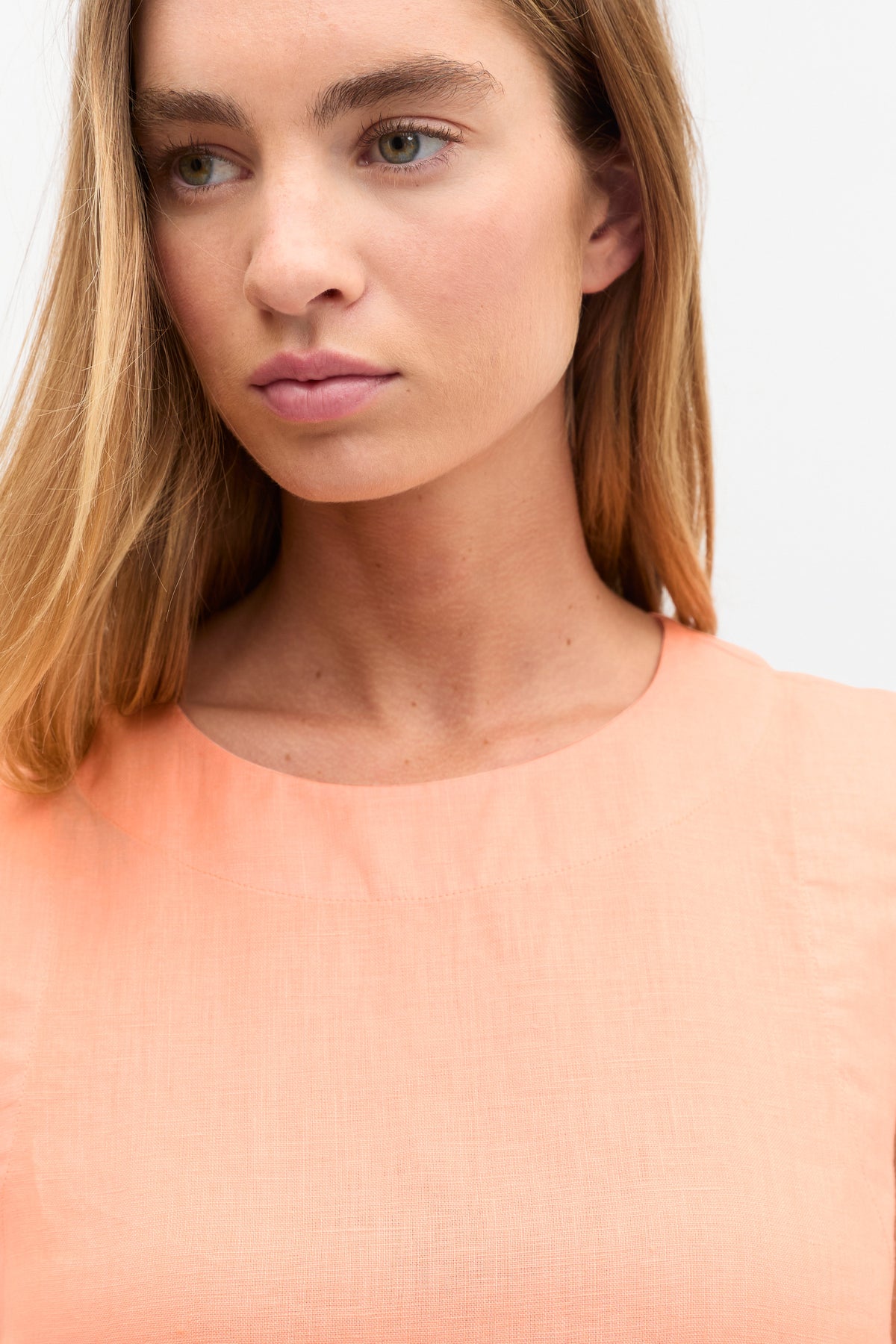 Linen A Line Mini Dress