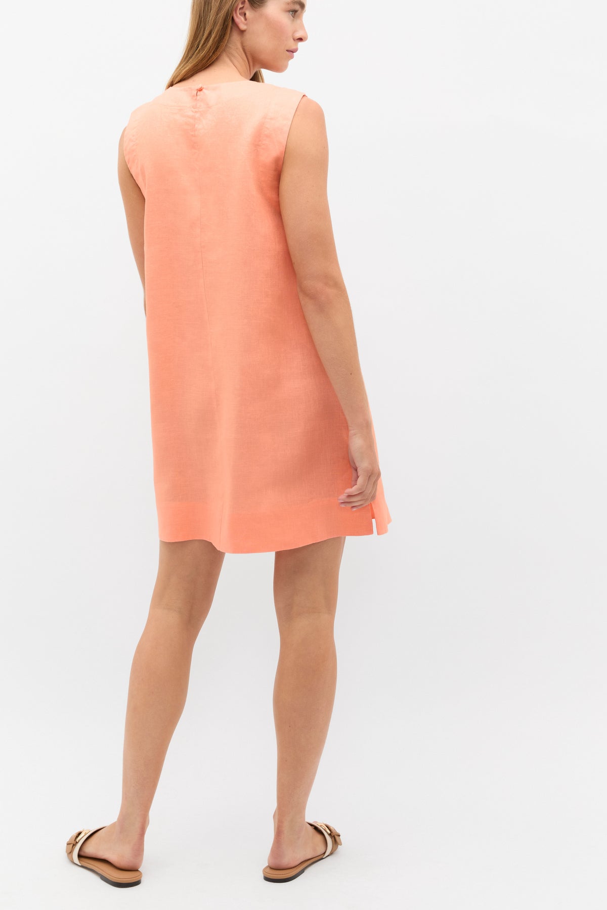 Linen A Line Mini Dress