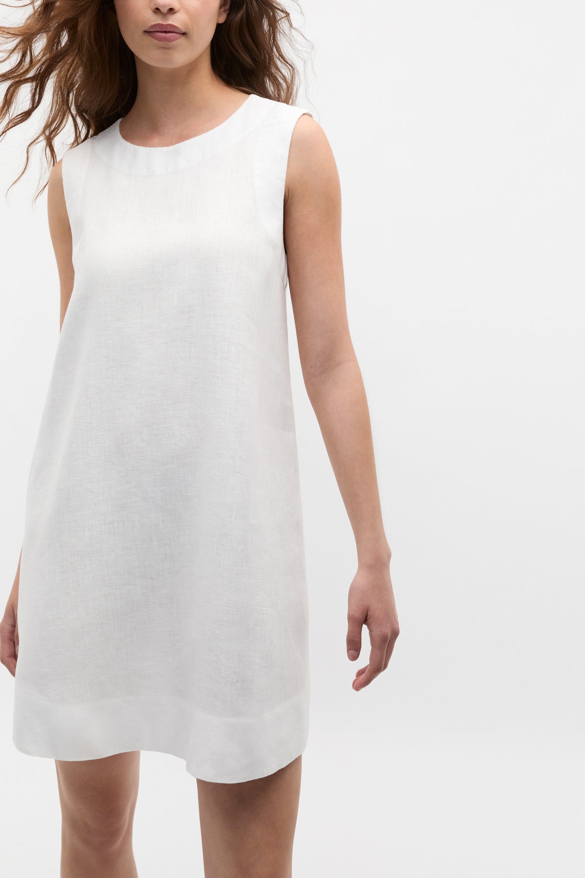 Linen A Line Mini Dress
