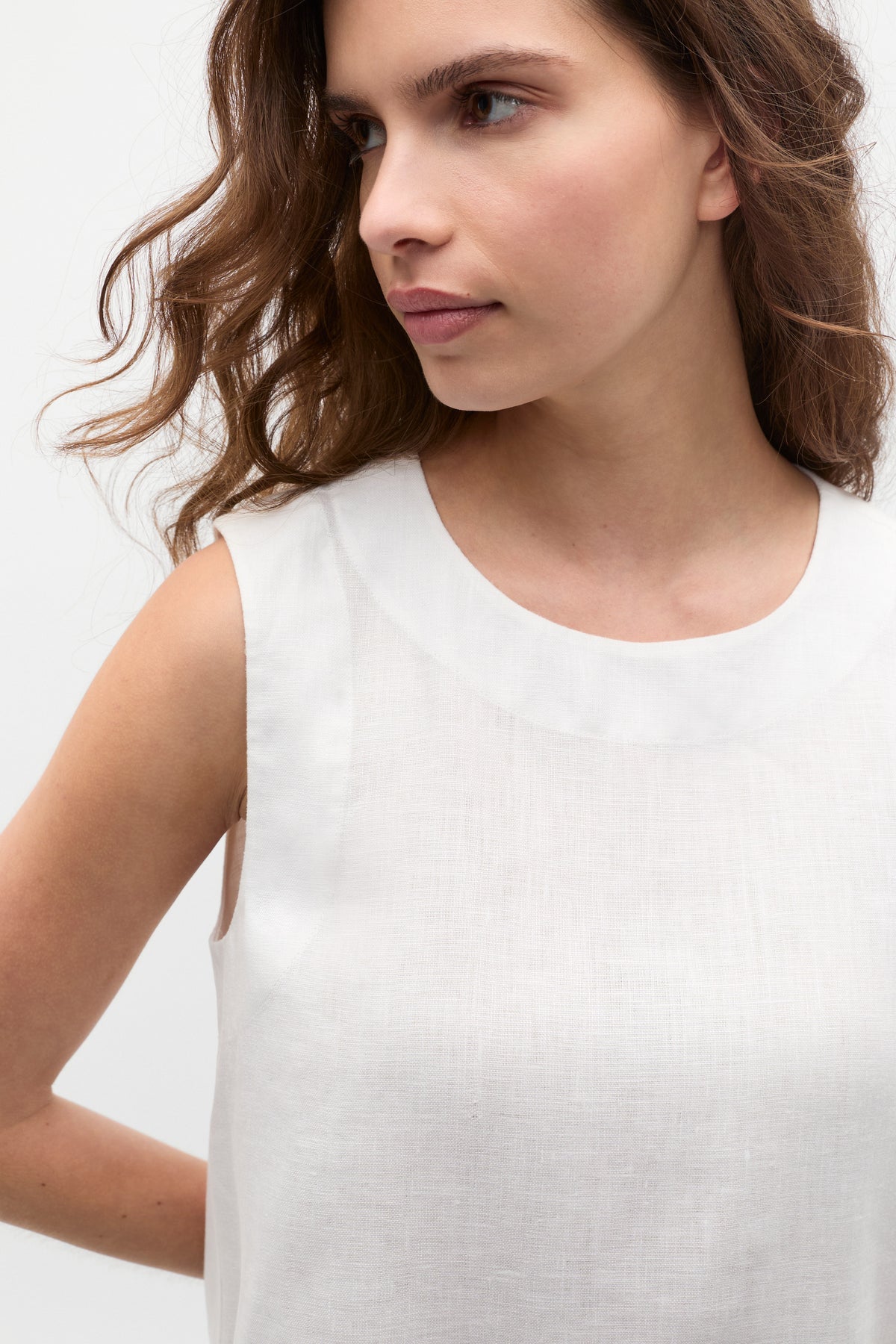 Linen A Line Mini Dress