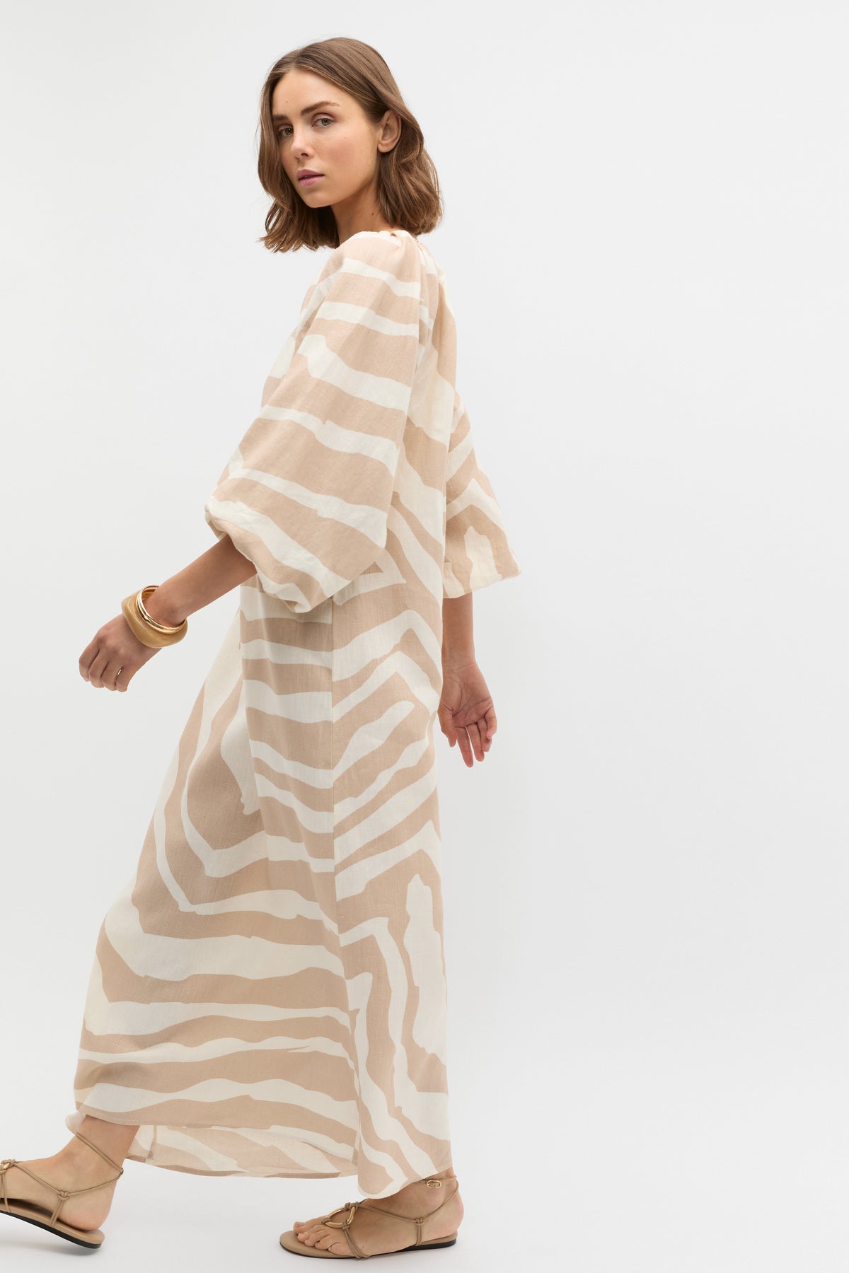 Abstract Animal Maxi Dress