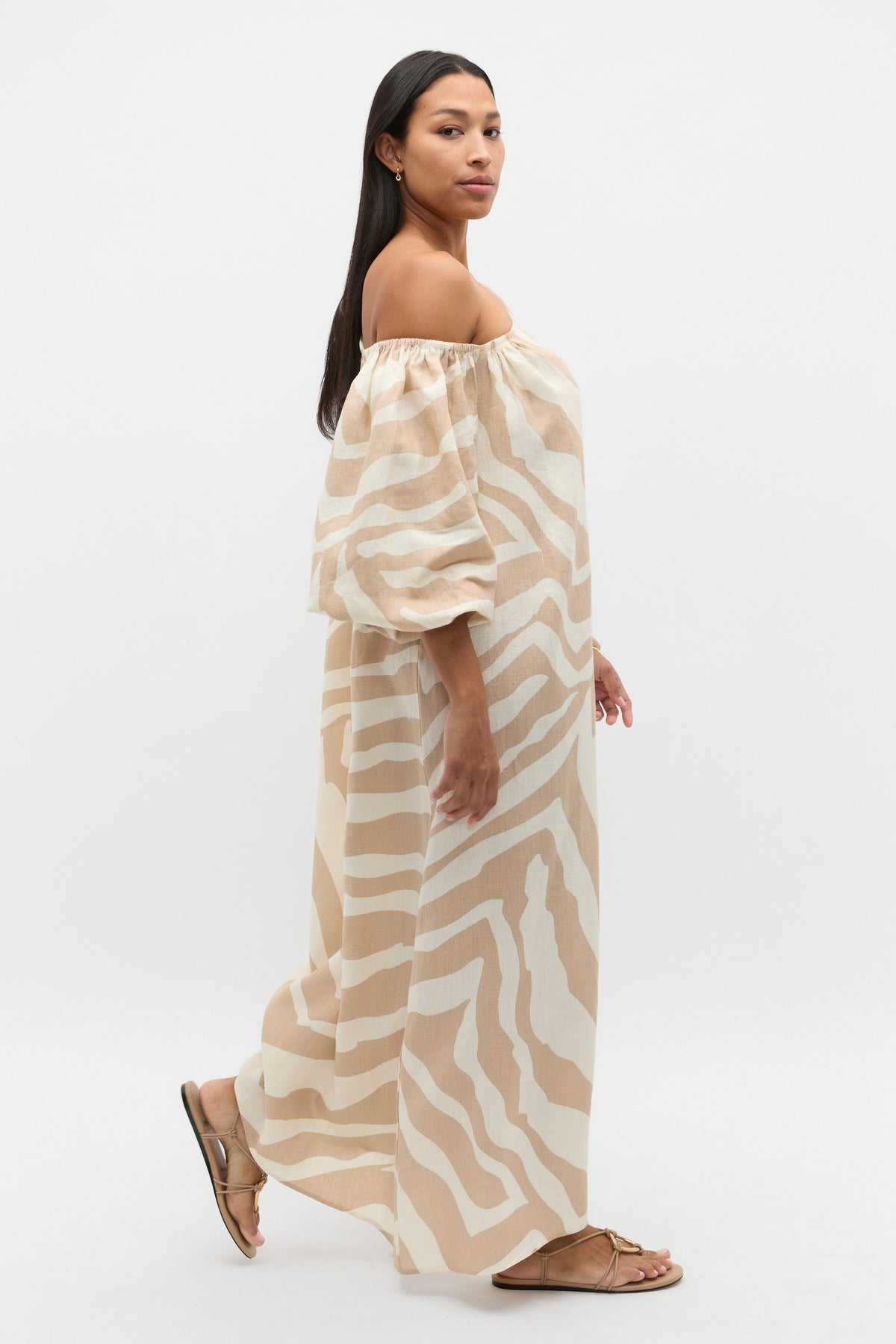 Abstract Animal Maxi Dress