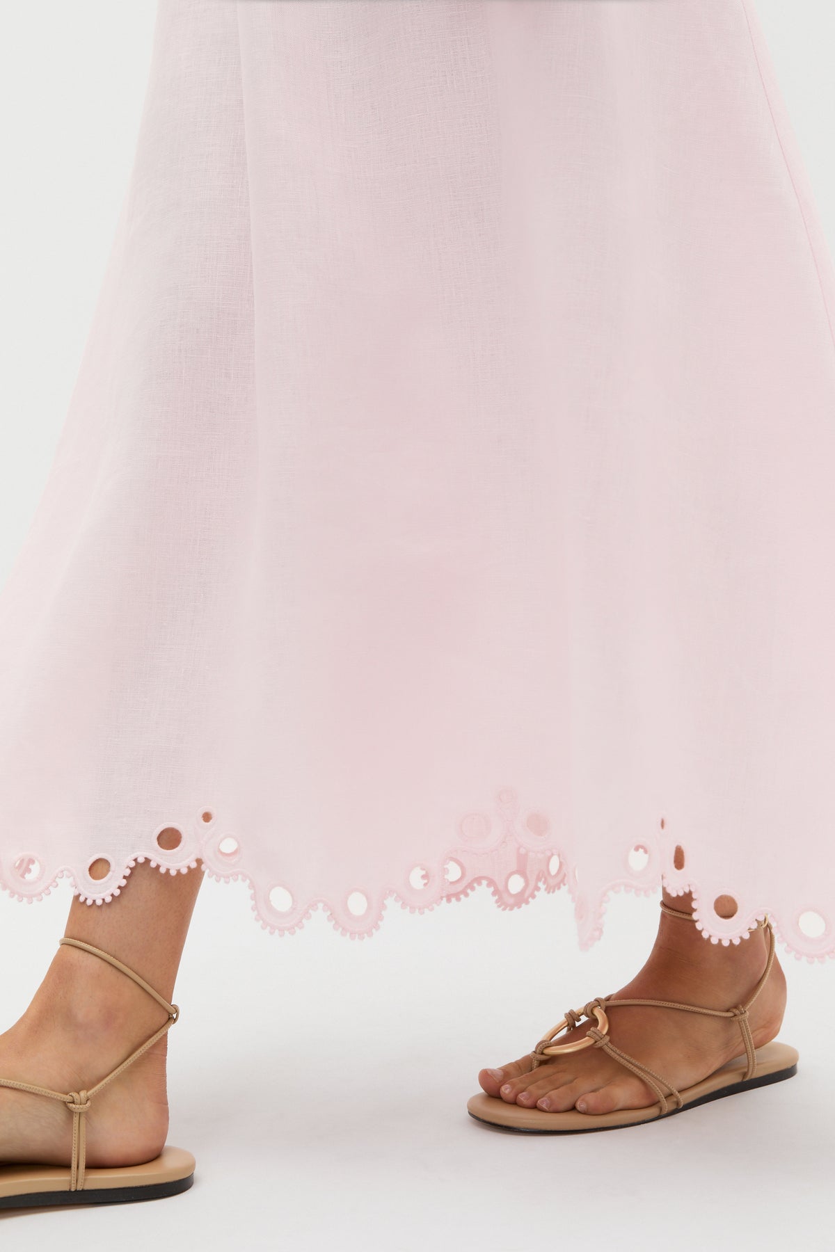Linen Embroidered Skirt