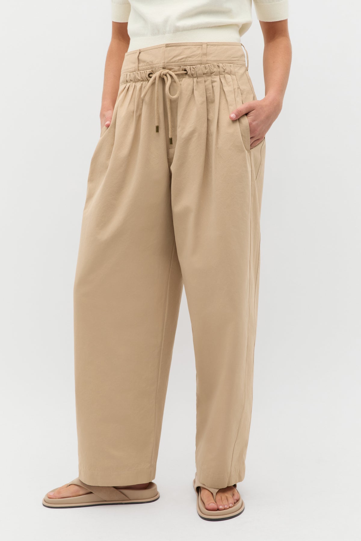 Double Waist Cotton Pant