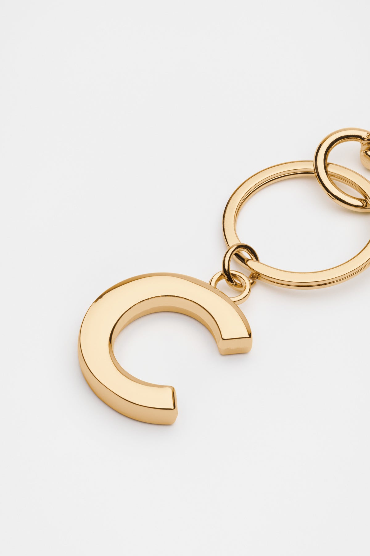 Gold Initials Keyring