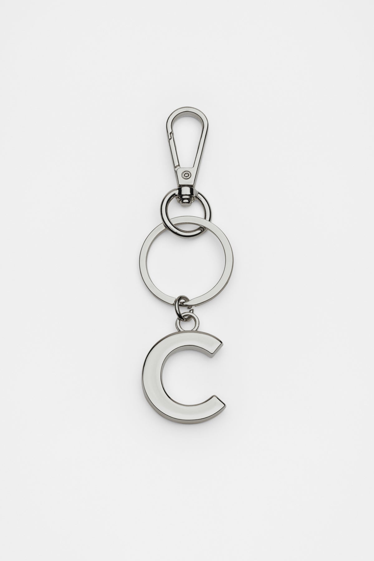 Silver Initials Keyring