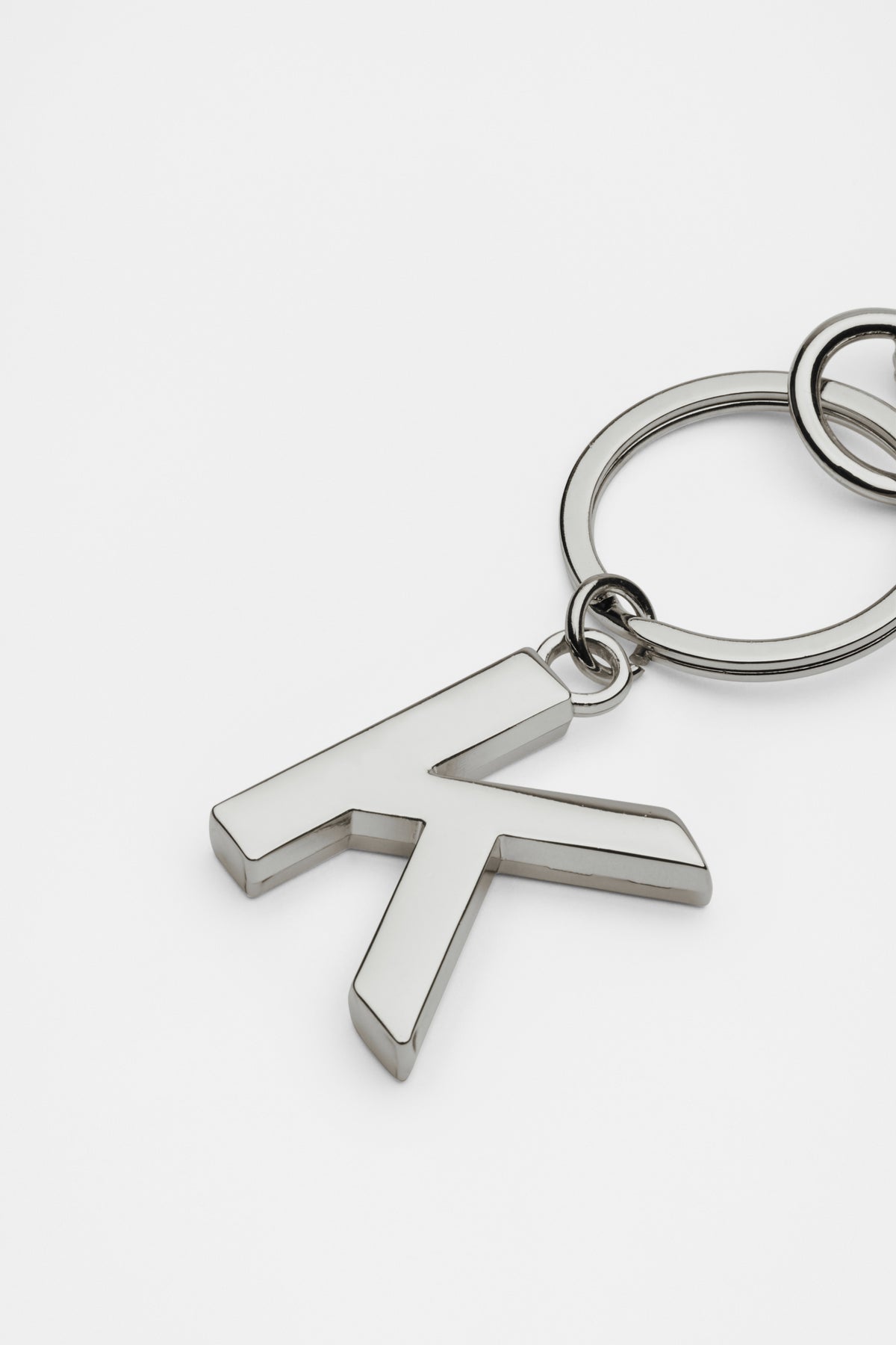 Silver Initials Keyring