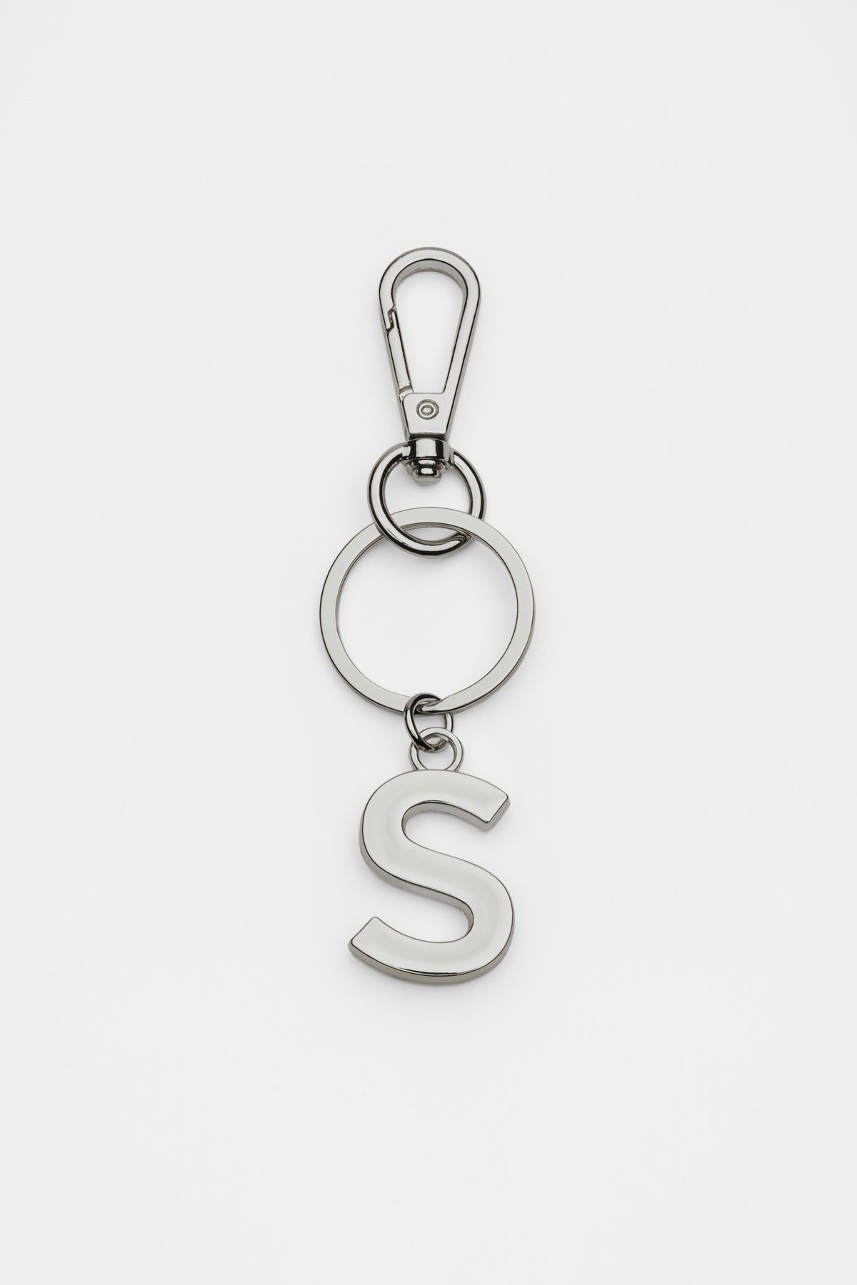 Silver Initials Keyring