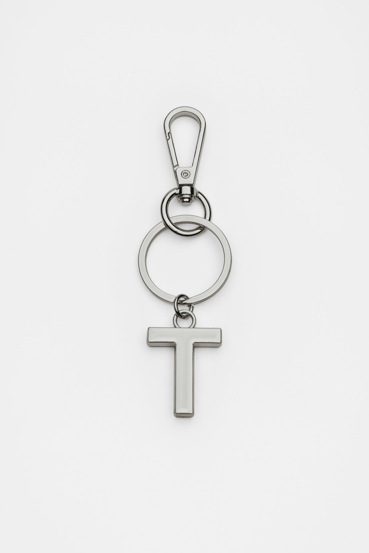 Silver Initials Keyring