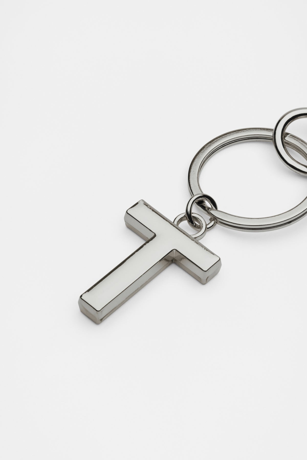 Silver Initials Keyring