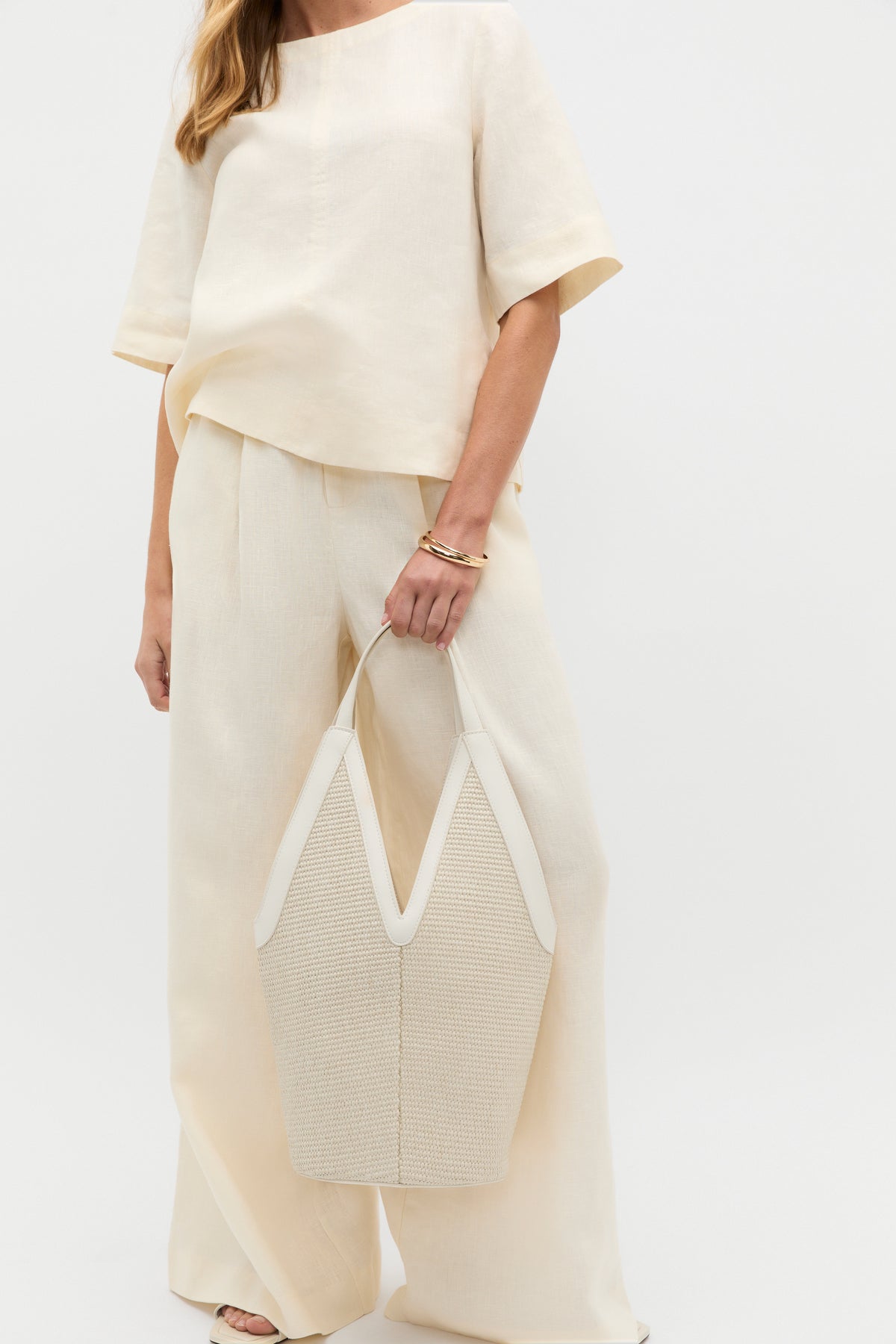 Angular Woven Tote
