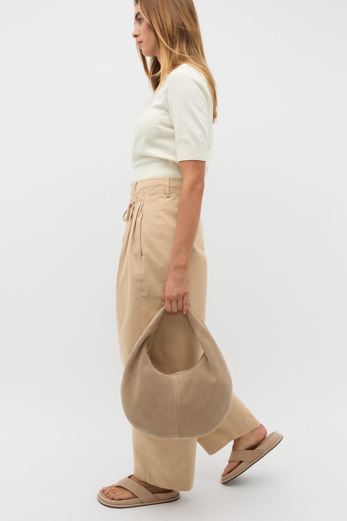 Leather Hobo Shoulder Bag