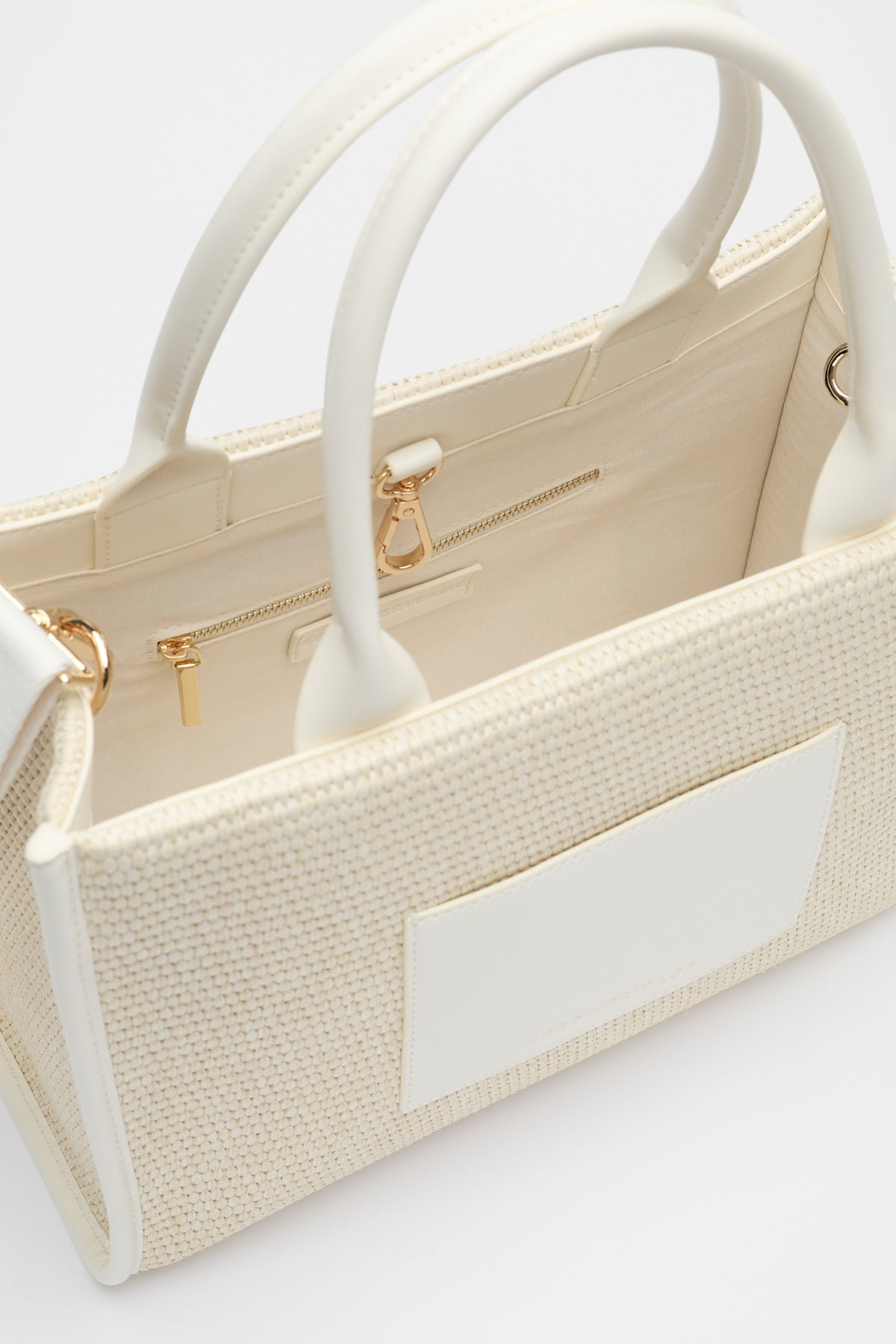 Structured Woven Mini Tote