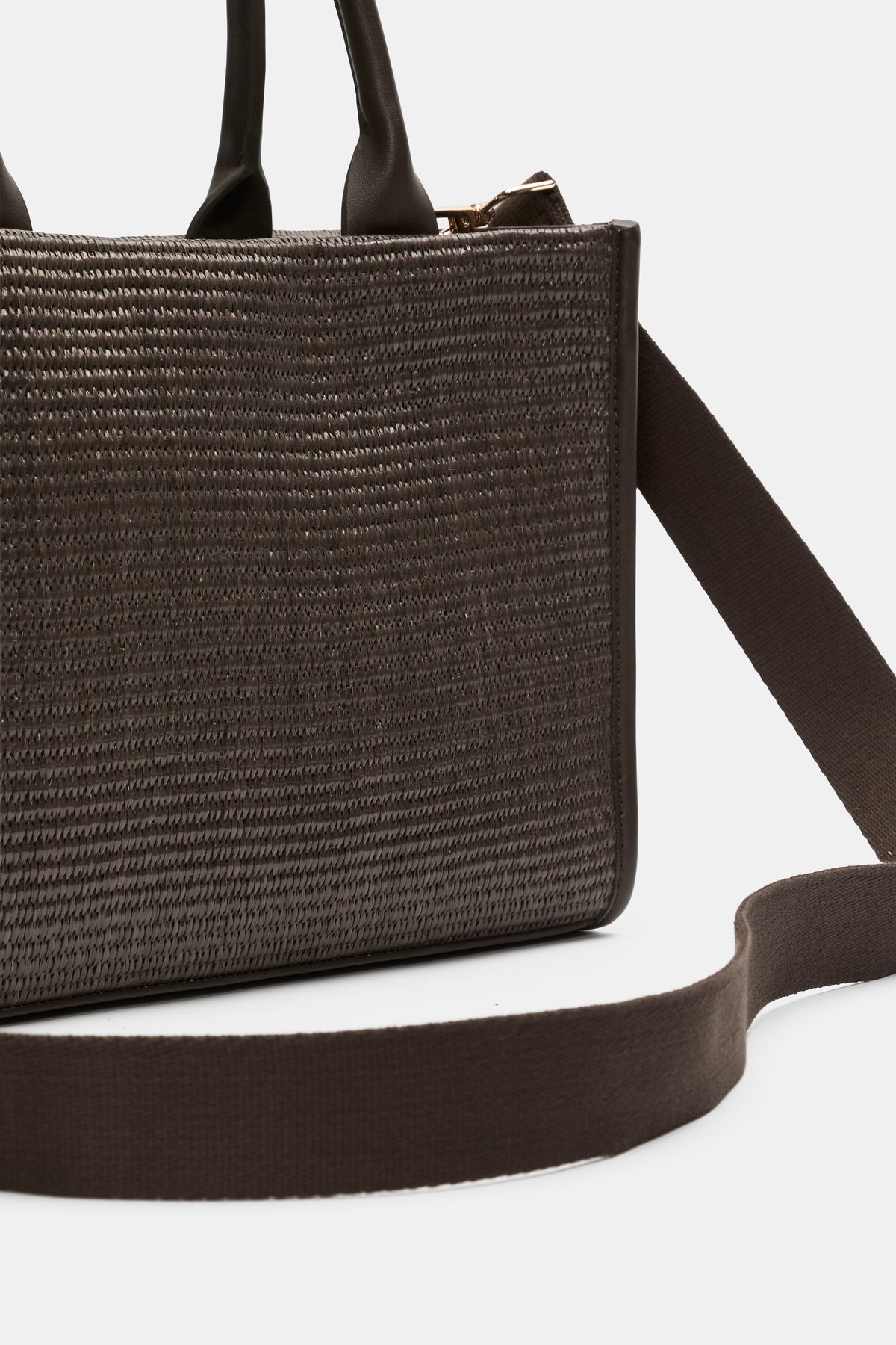 Structured Woven Mini Tote