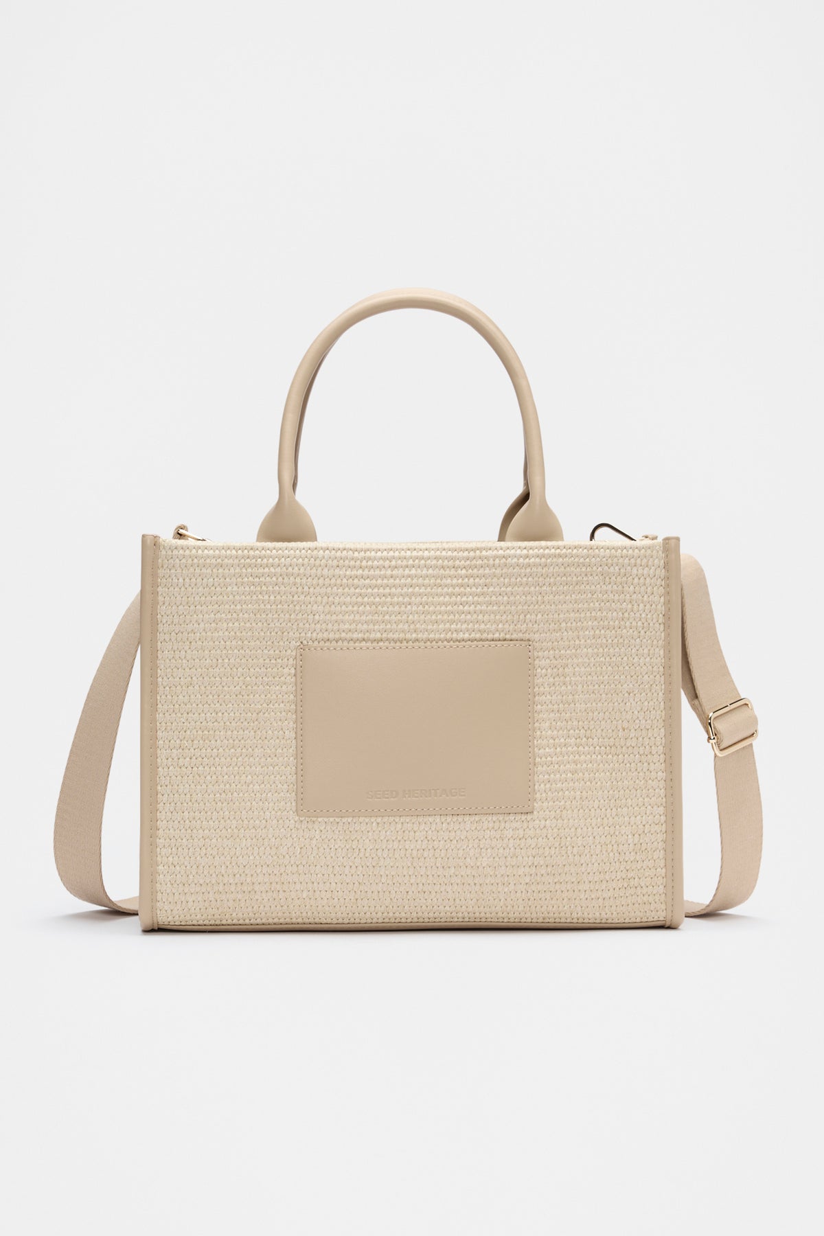 Structured Woven Mini Tote