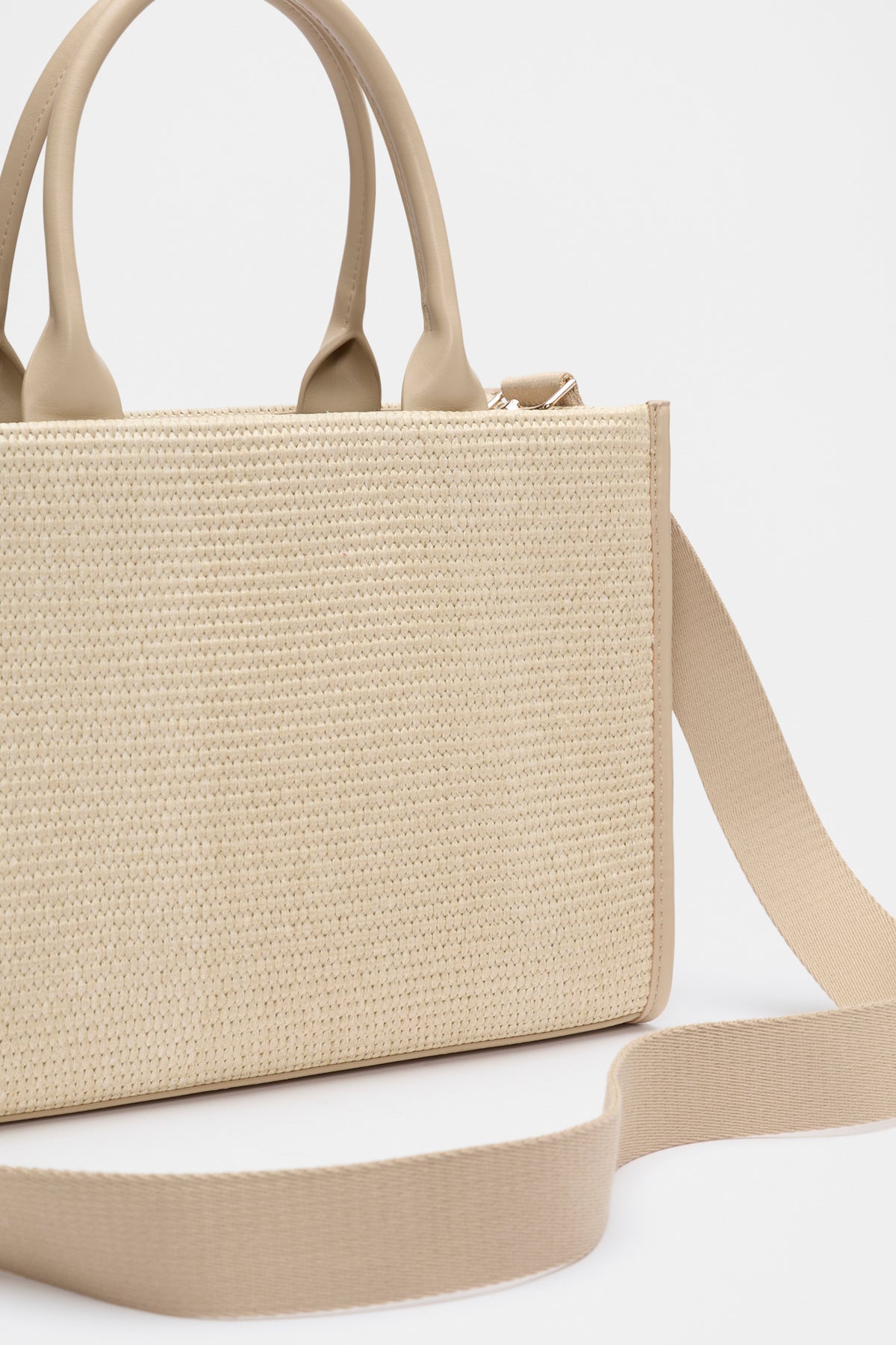 Structured Woven Mini Tote
