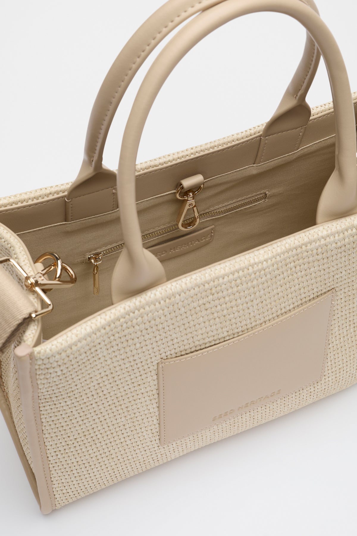 Structured Woven Mini Tote