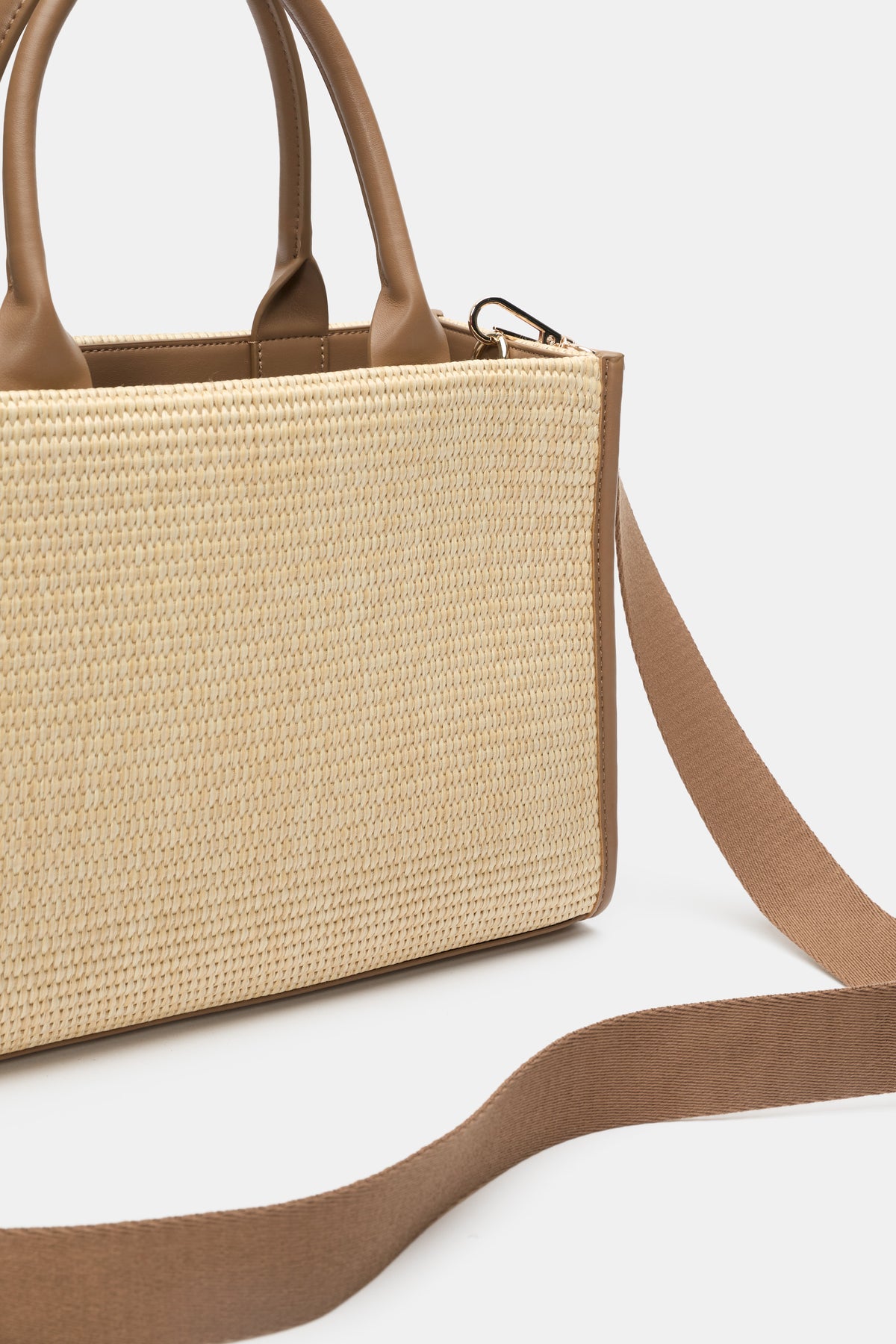 Structured Woven Mini Tote