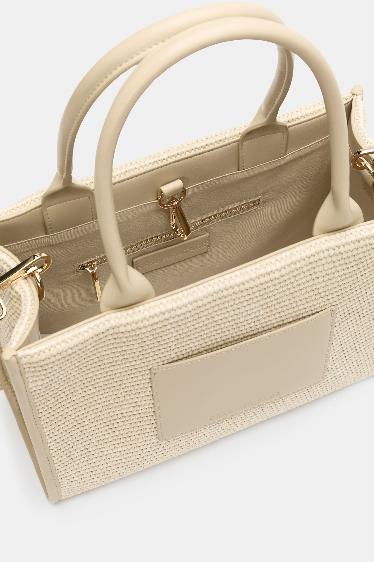 Structured Woven Mini Tote
