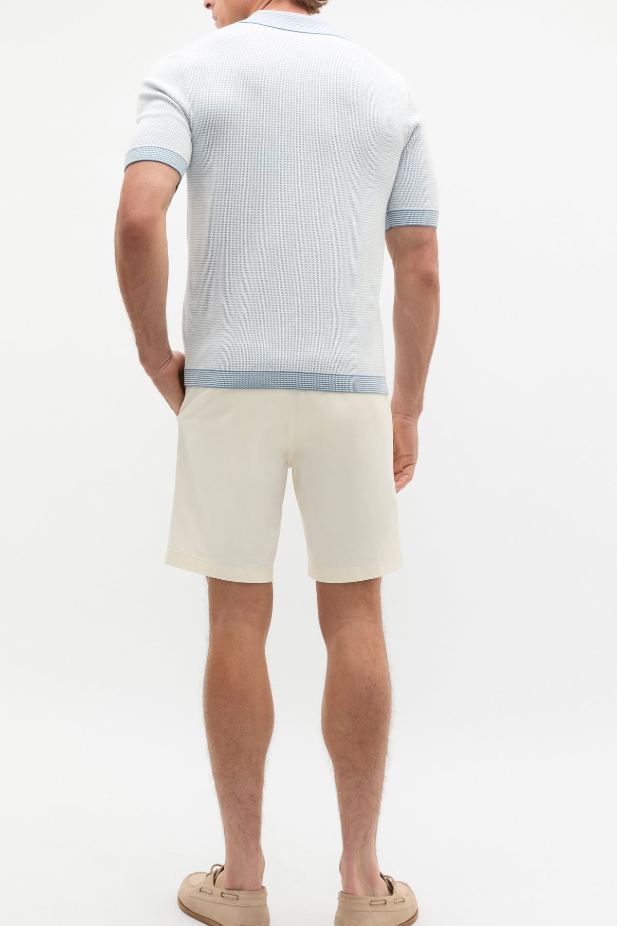 Multi Textured Knit Polo