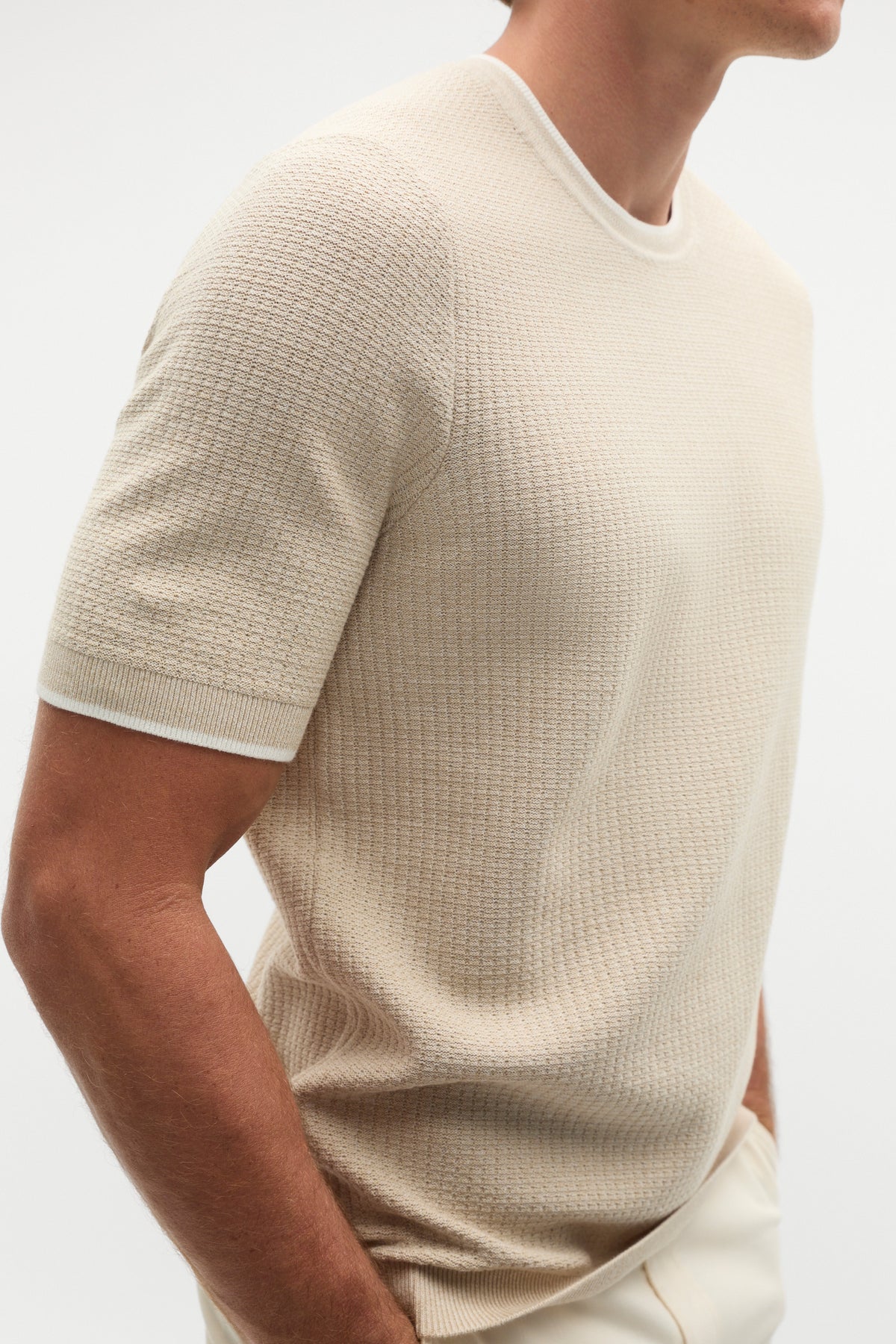 Twisted Yarn Knit Tee