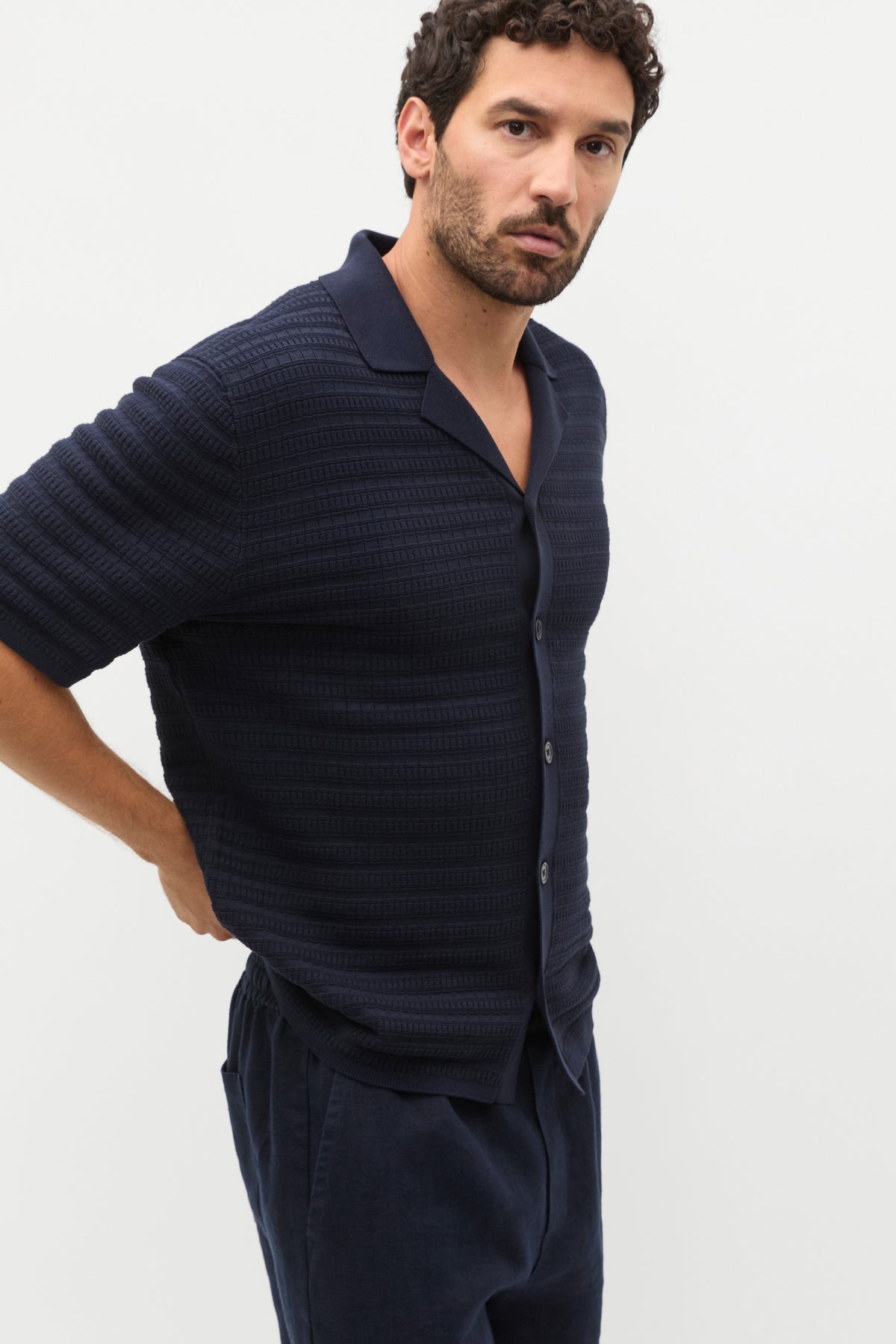 Patterned Knit Shirt