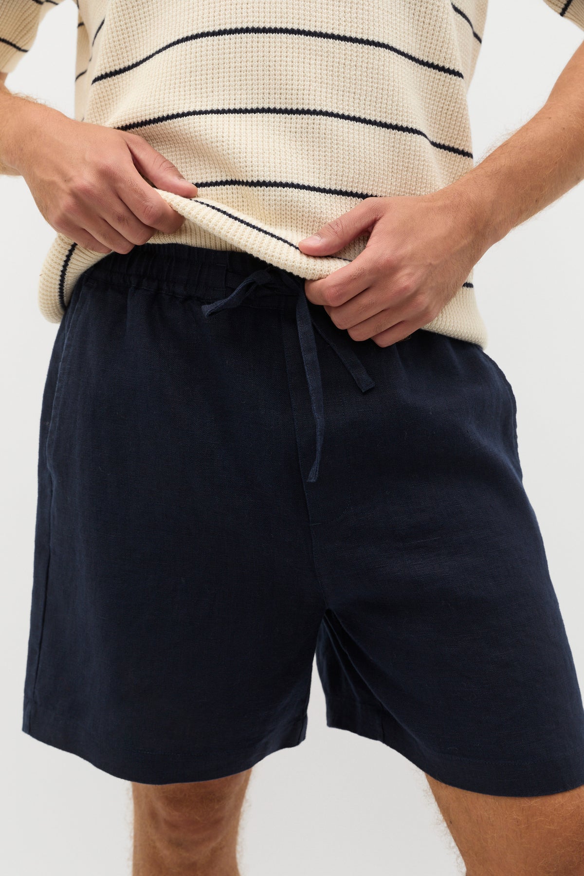 Linen Pullon Short