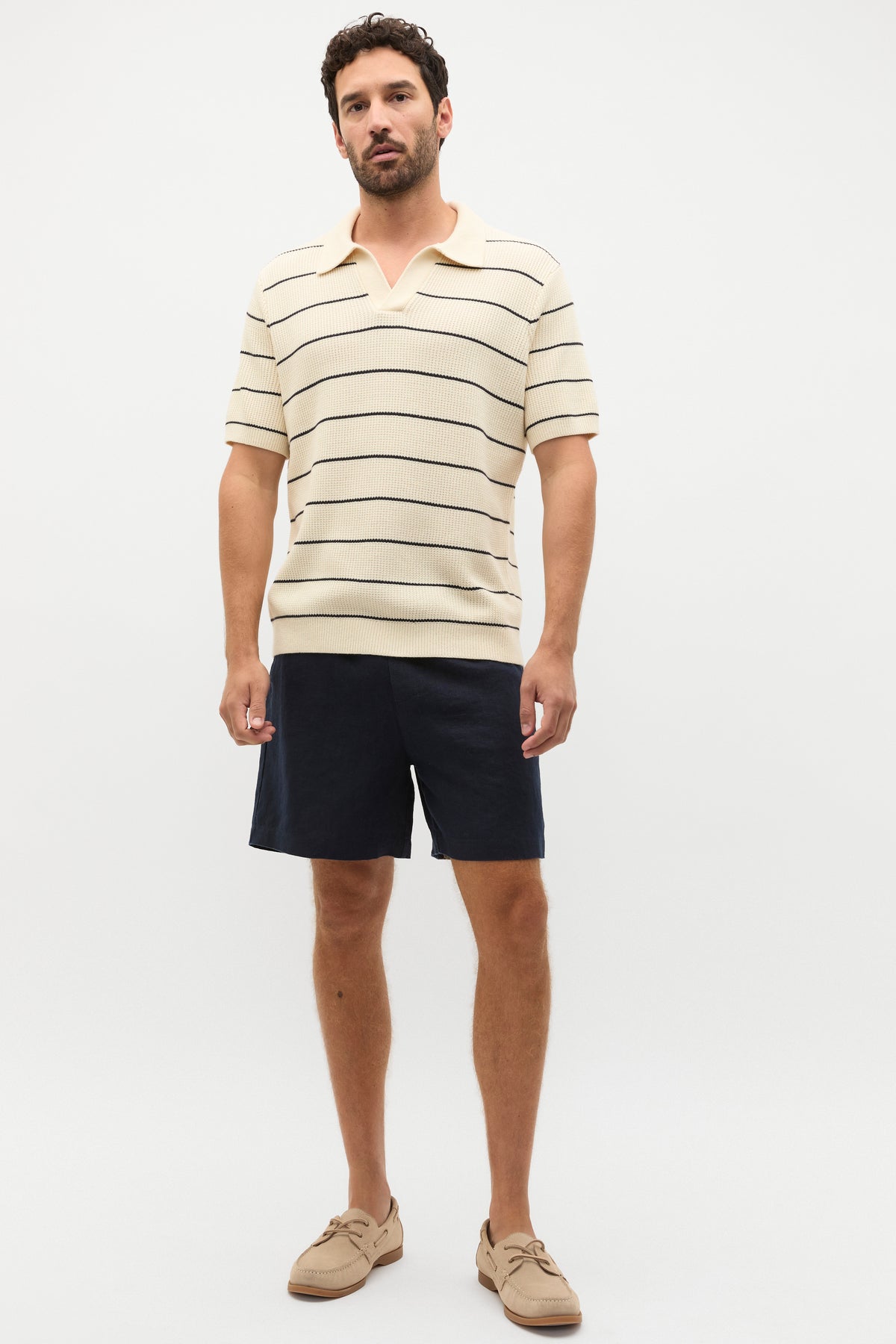 Linen Pullon Short