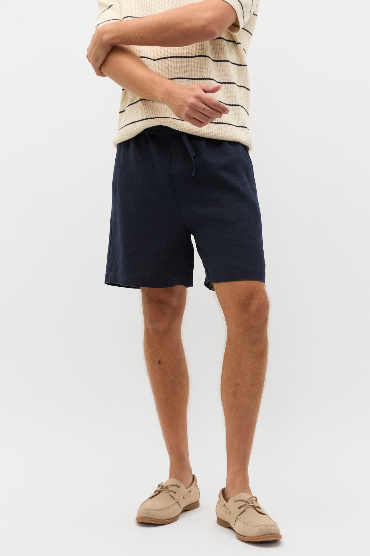 Linen Pullon Short