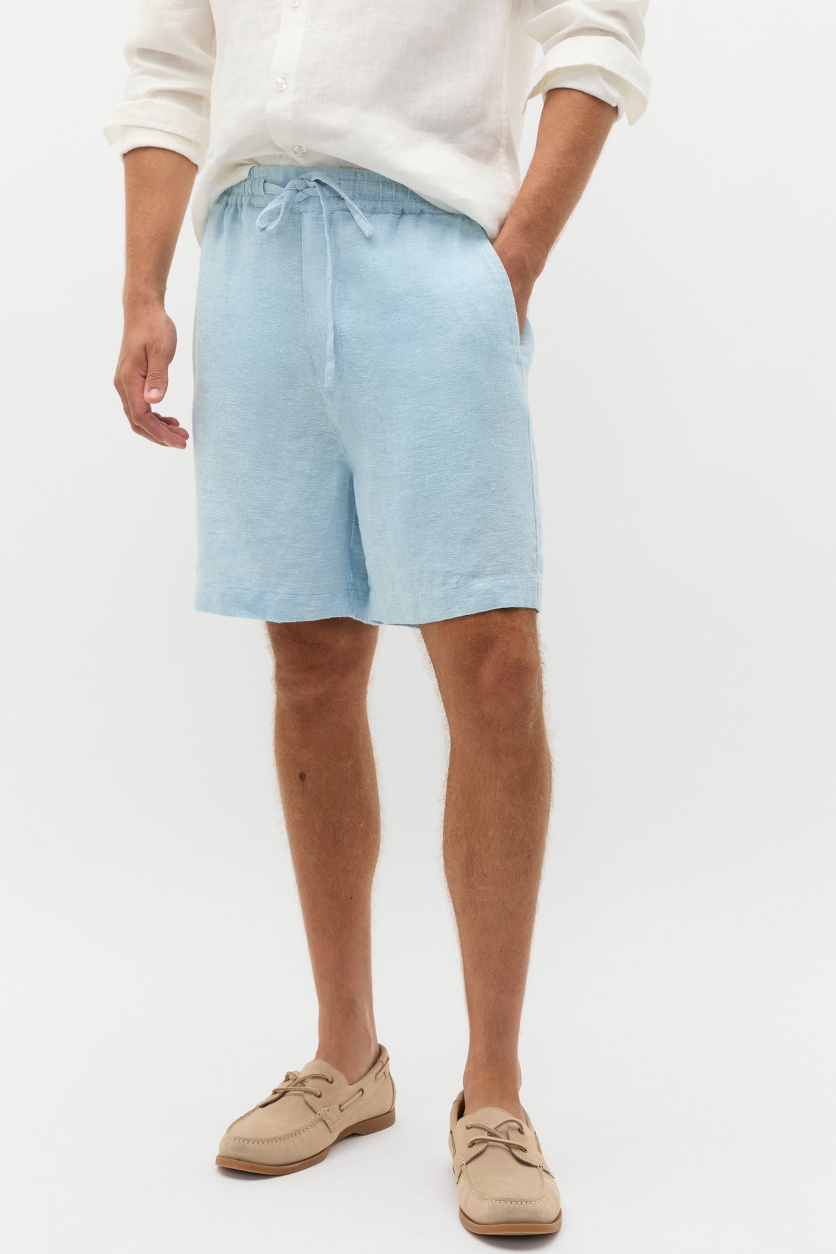 Linen Pullon Short