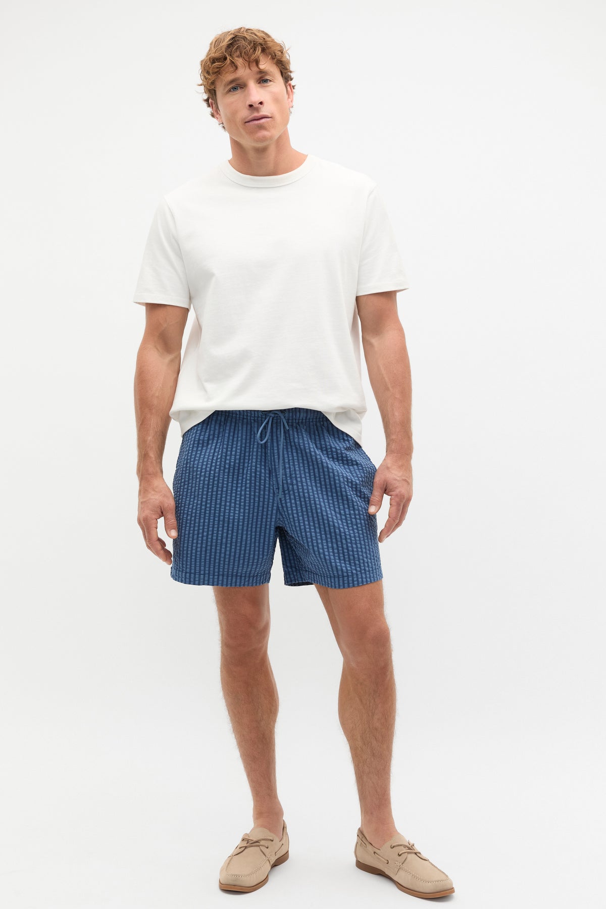 Seersucker Stripe Short