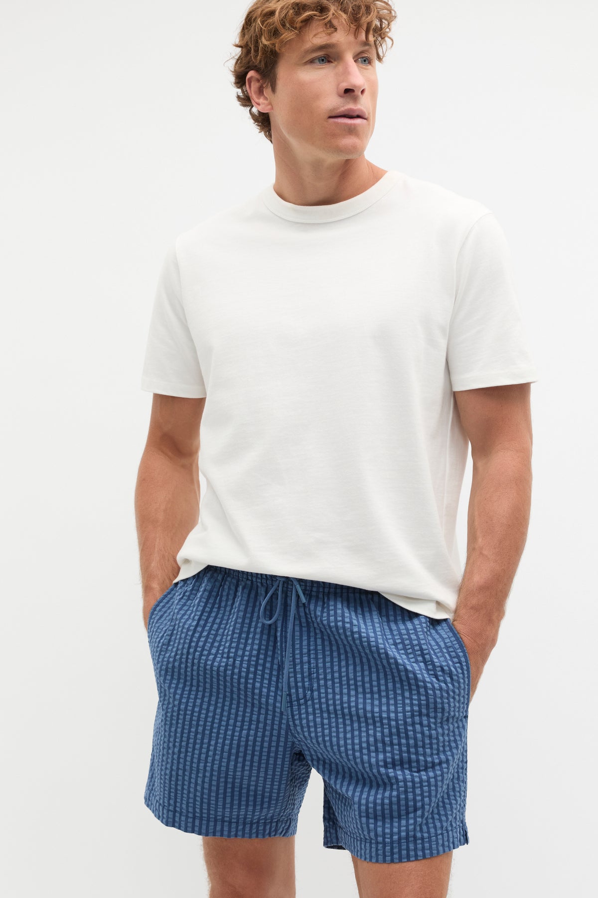 Seersucker Stripe Short