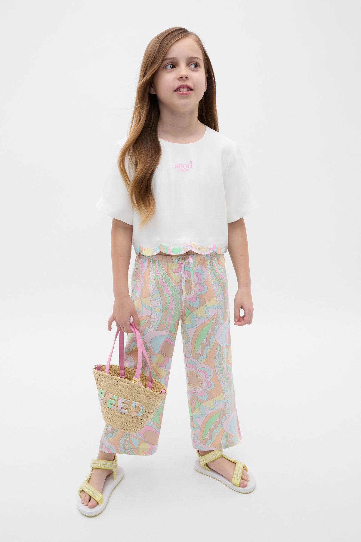 Scallop Spliced Top