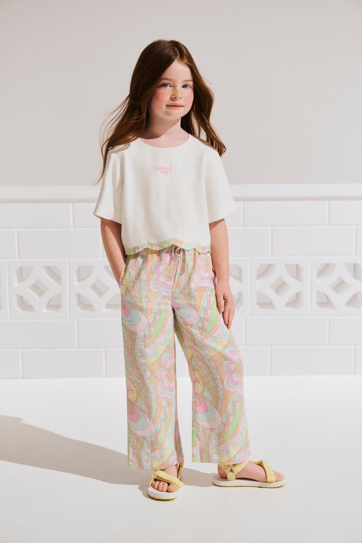 Scallop Spliced Top