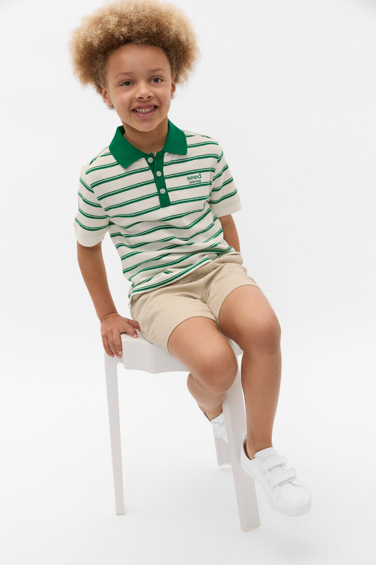 Boucle Knit Polo