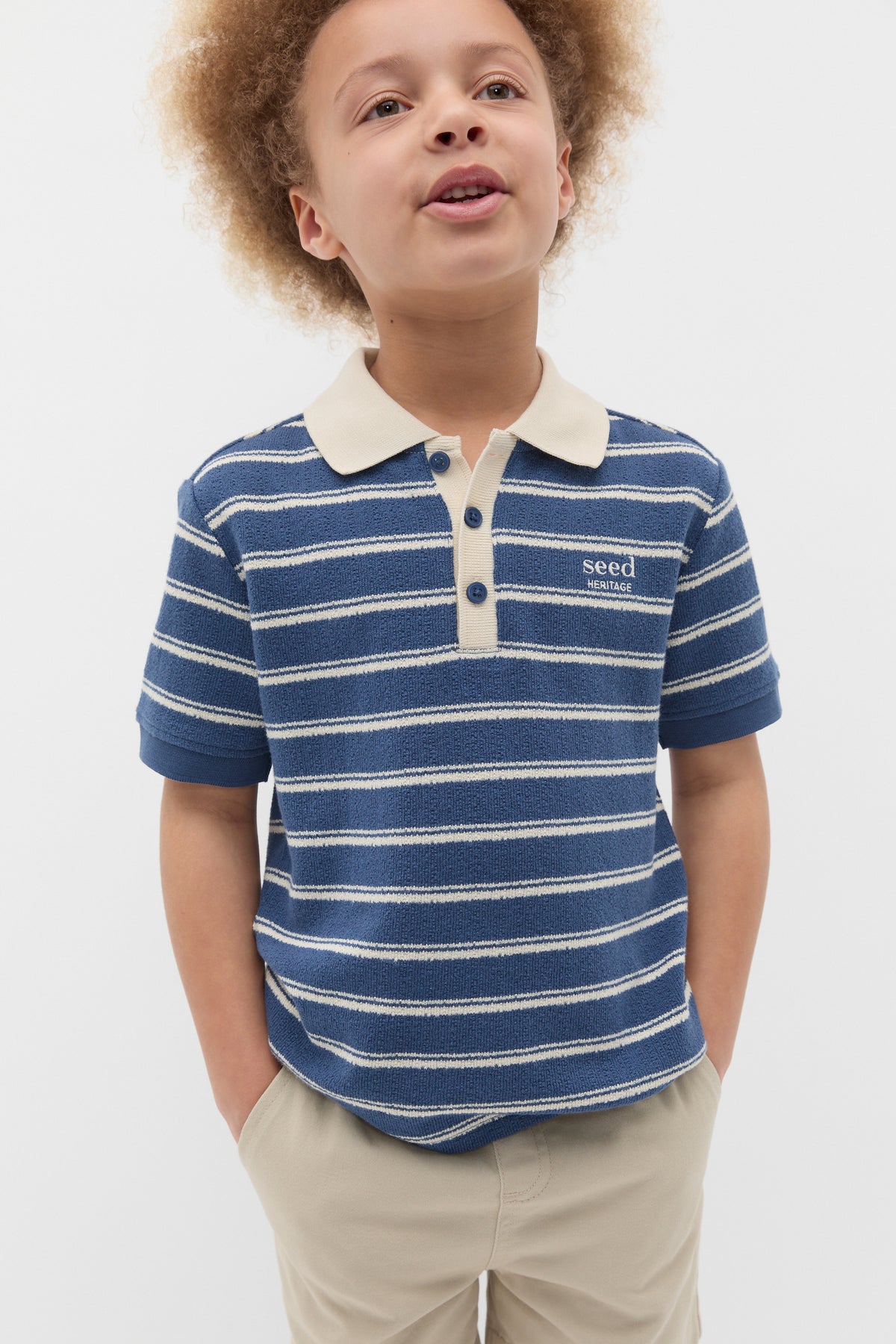 Boucle Knit Polo