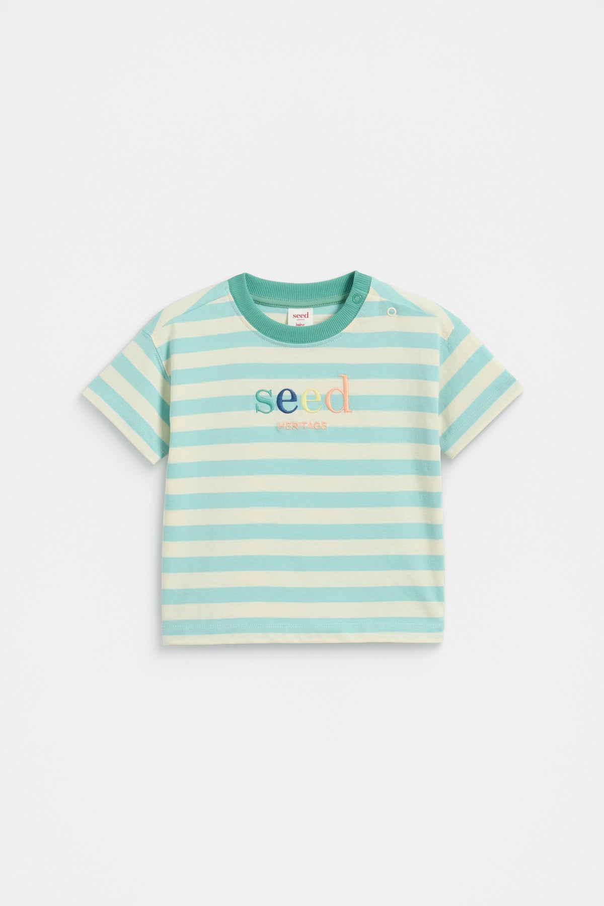 Colourblock Stripe Logo Tee