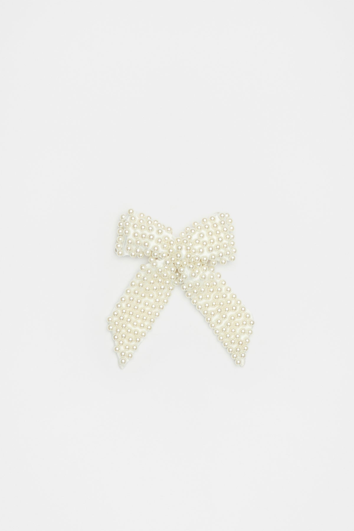 Large Pearl Bow Duck Clip
