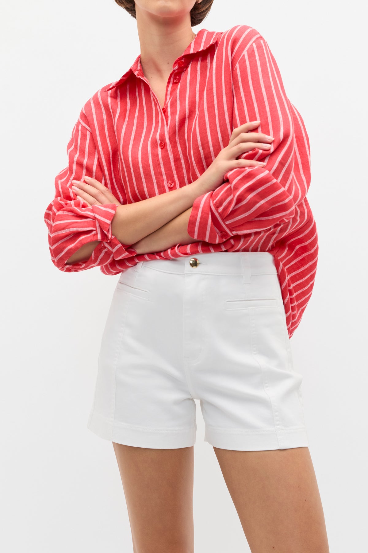 Denim Panel Short